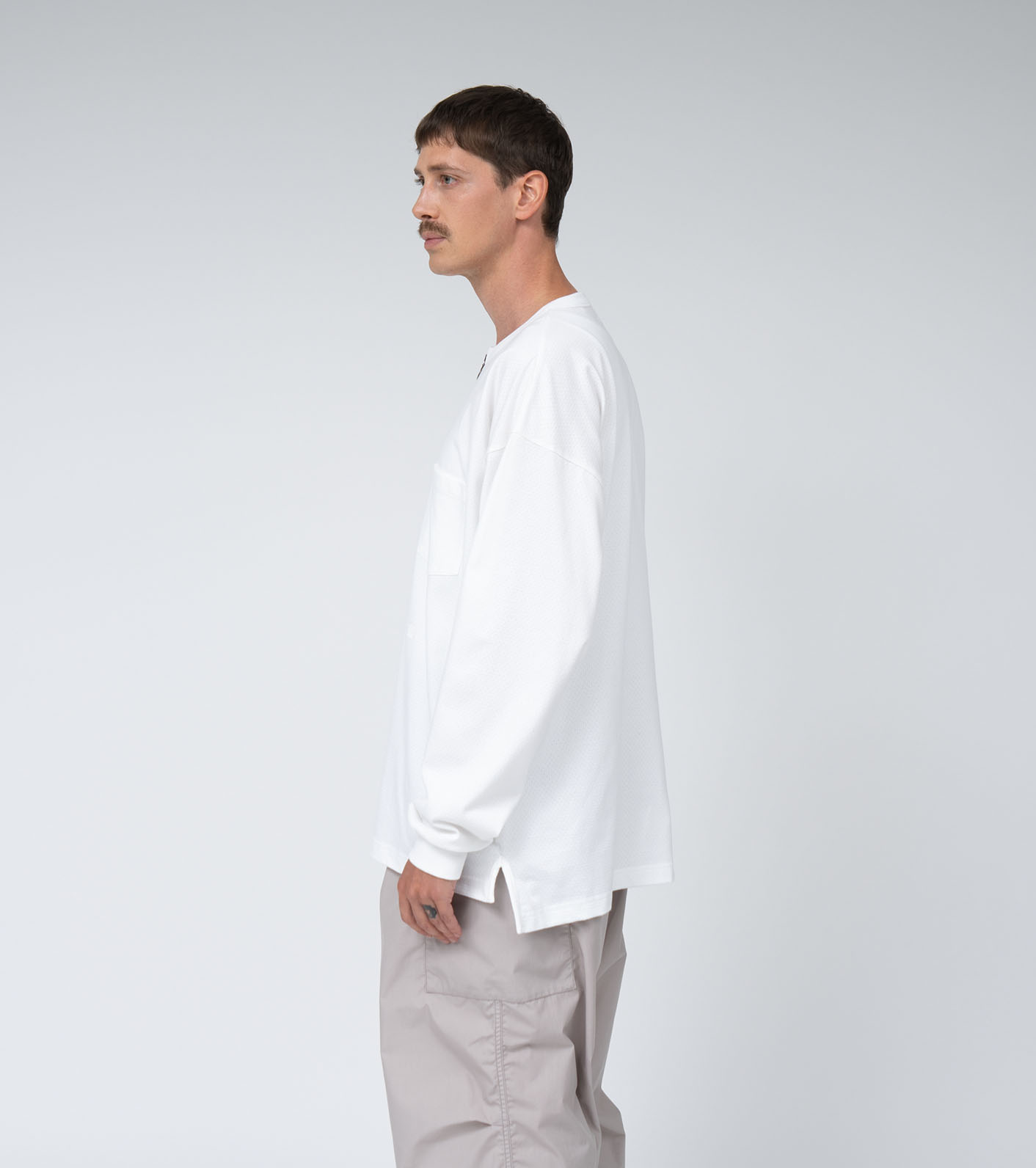 Half Zip L/S Tee