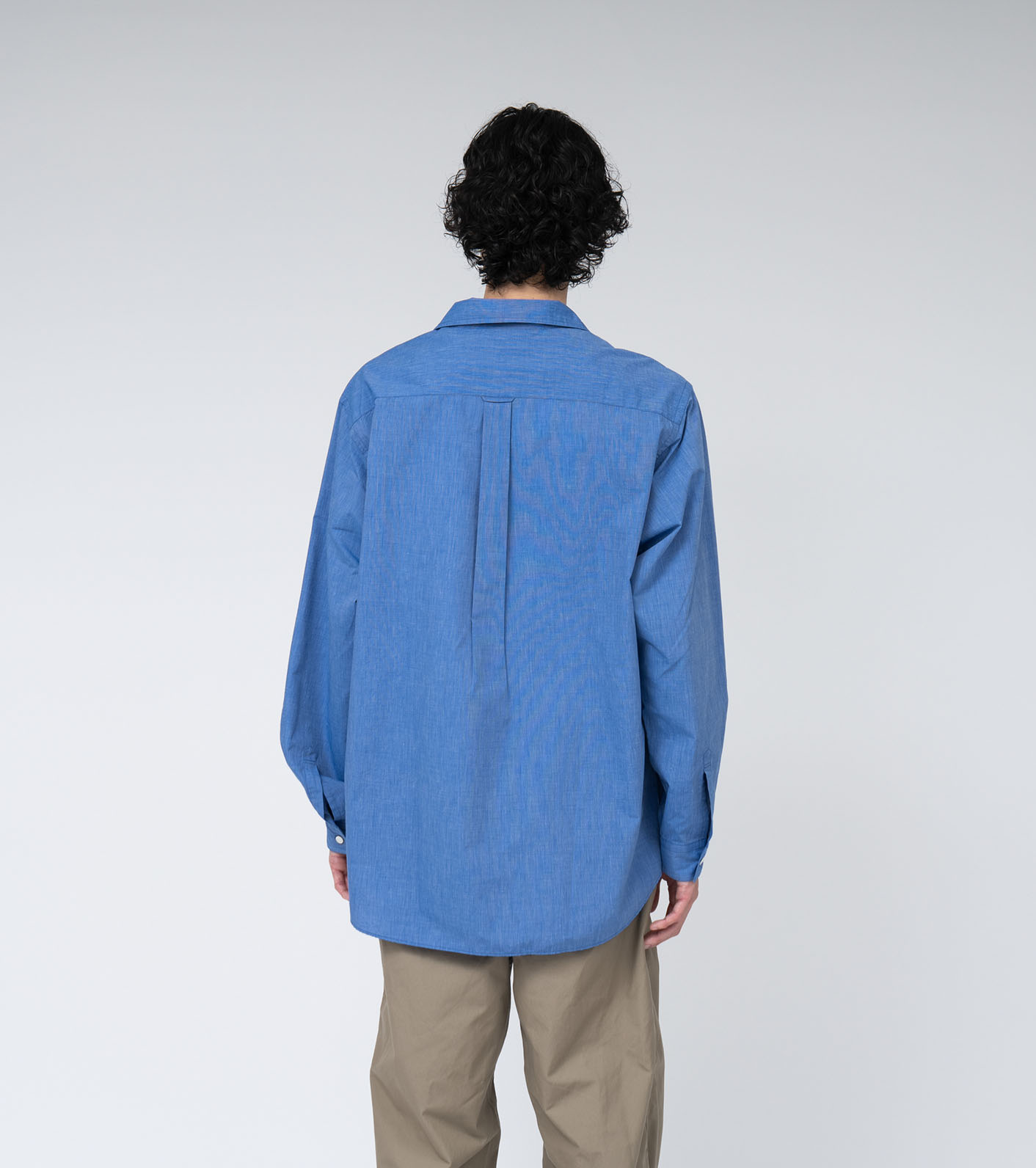 Open Collar End On End Shirt