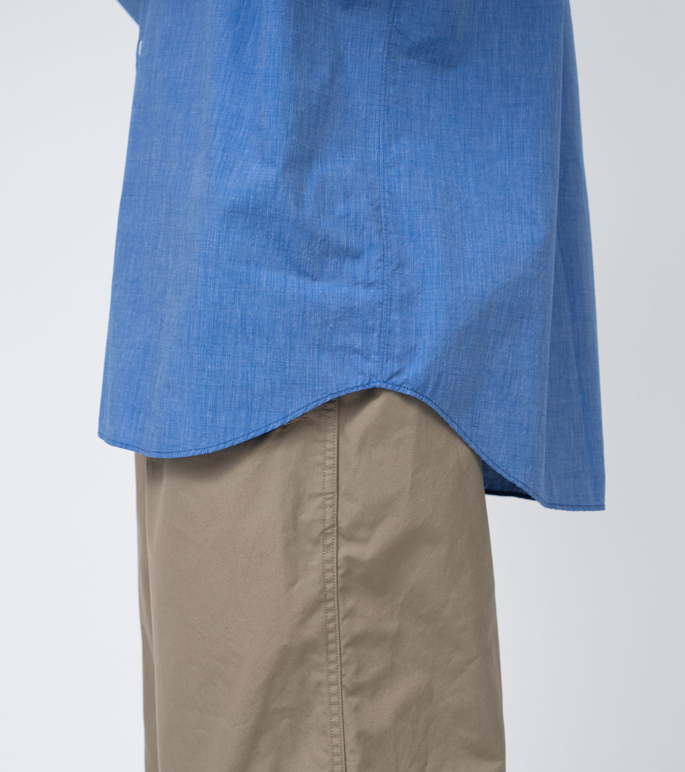 Open Collar End On End Shirt