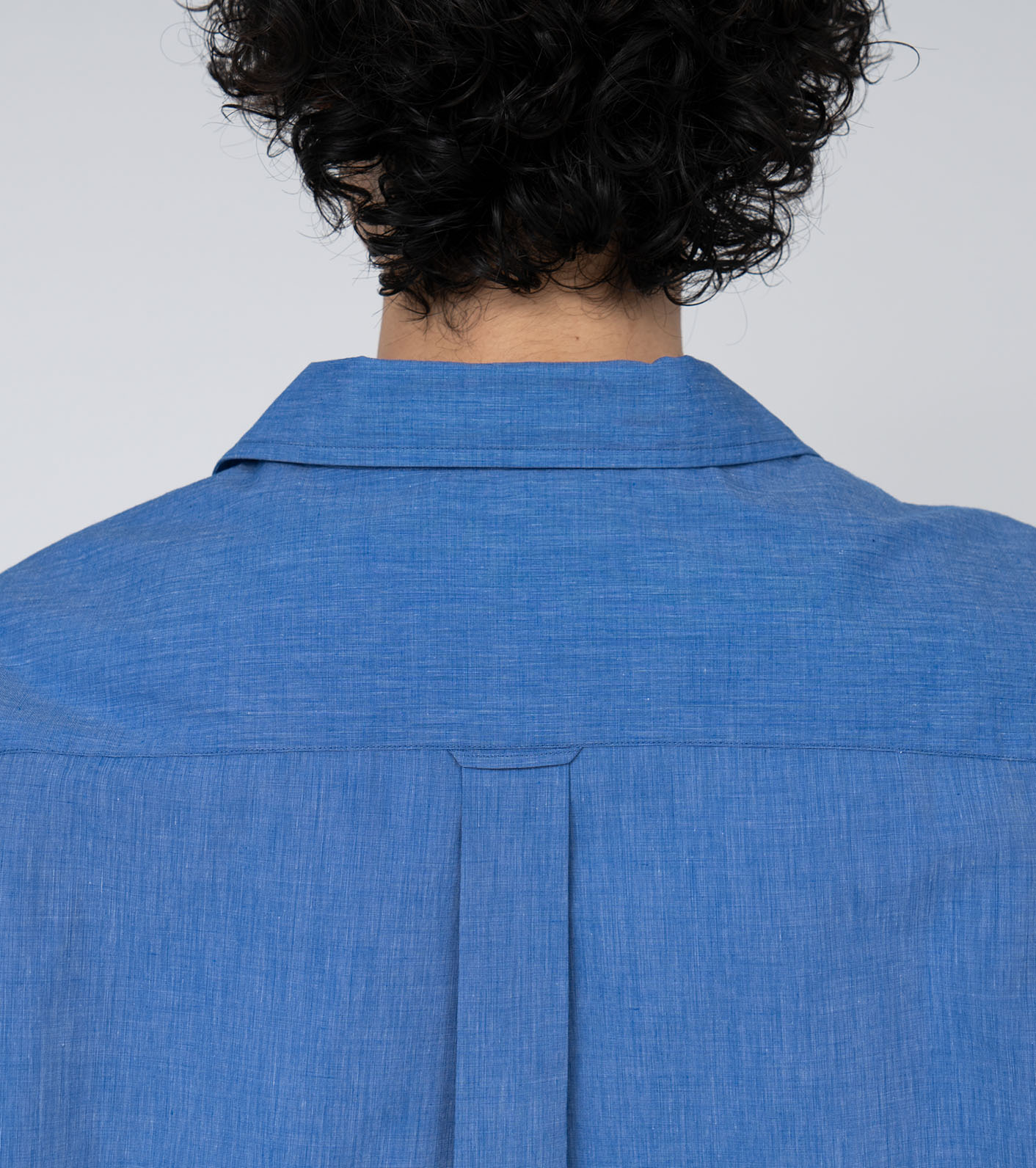 Open Collar End On End Shirt