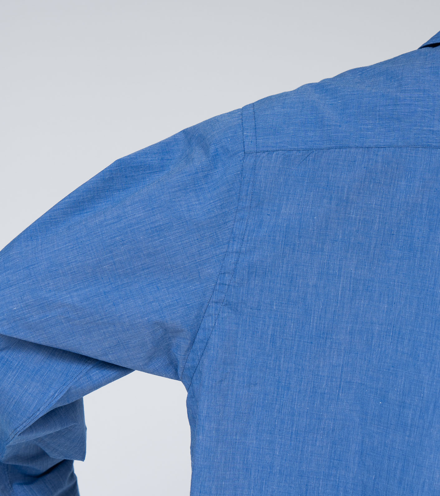 Open Collar End On End Shirt