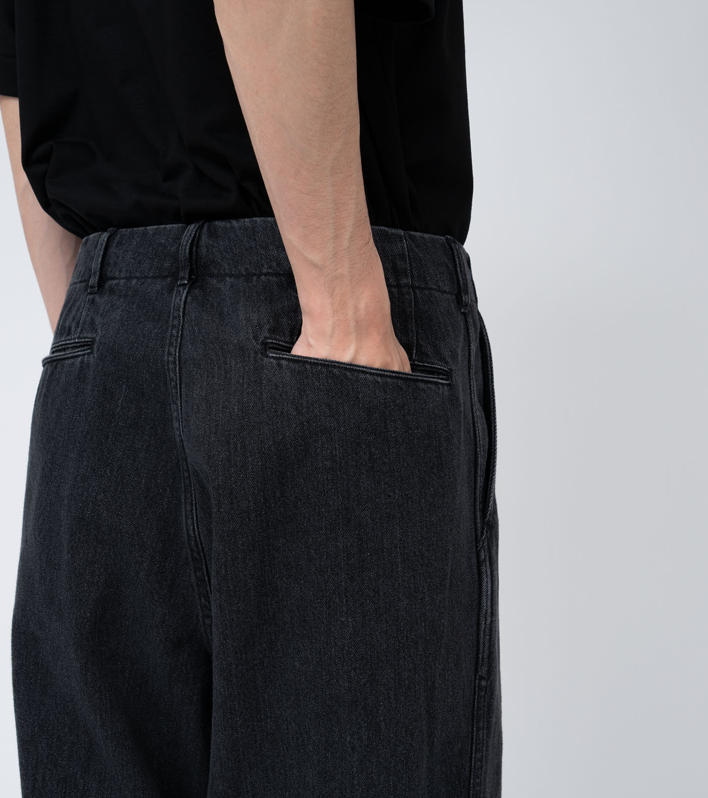 Wide Denim Pants
