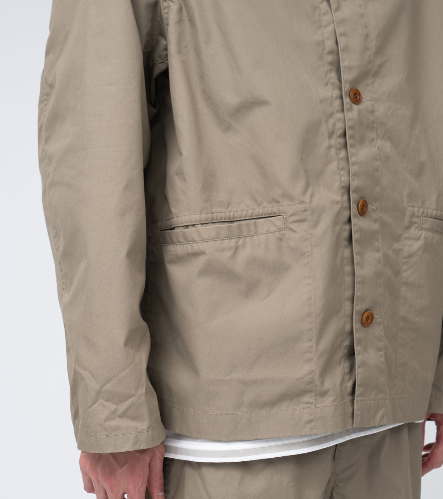 Band Collar Shirt Jacket