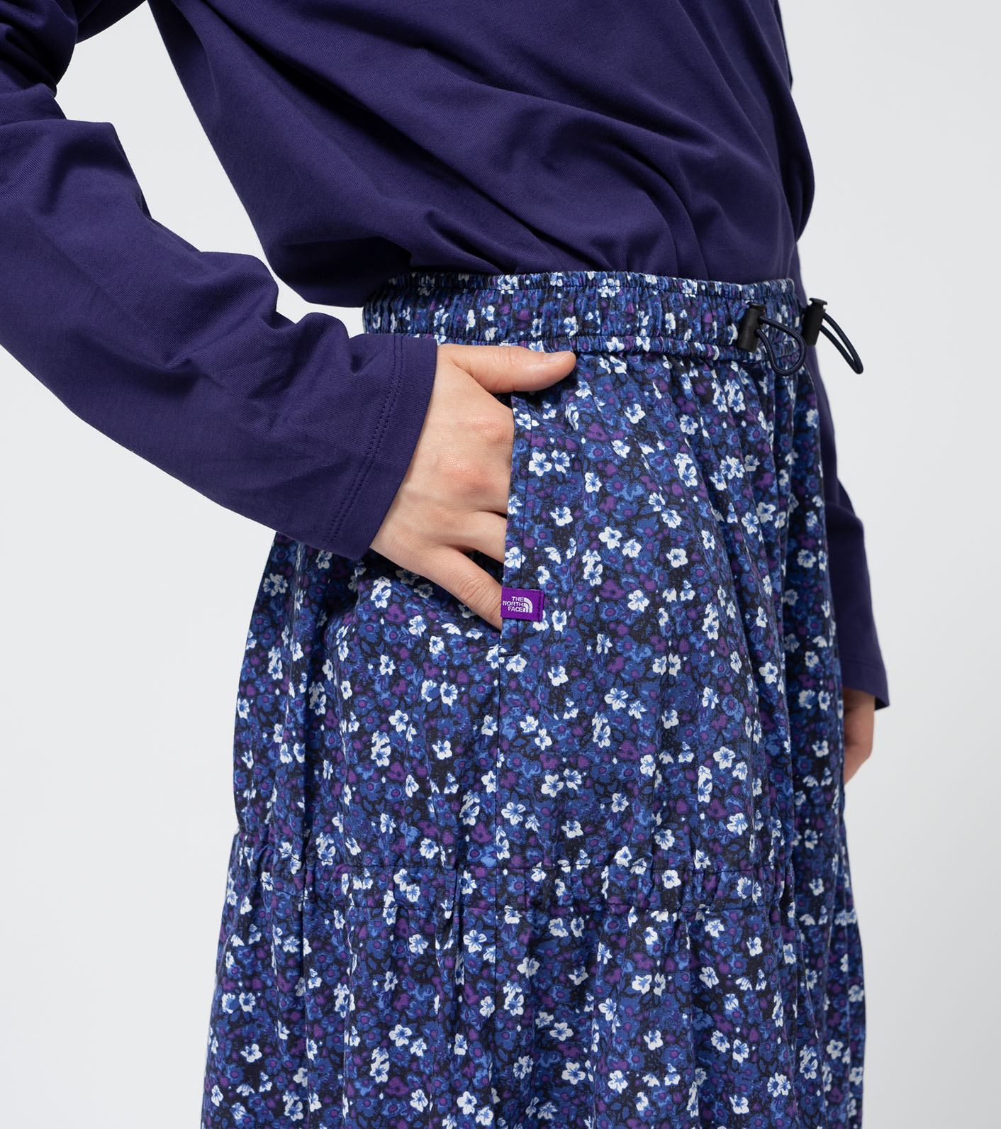 Flower Printed Field Tiered Skirt