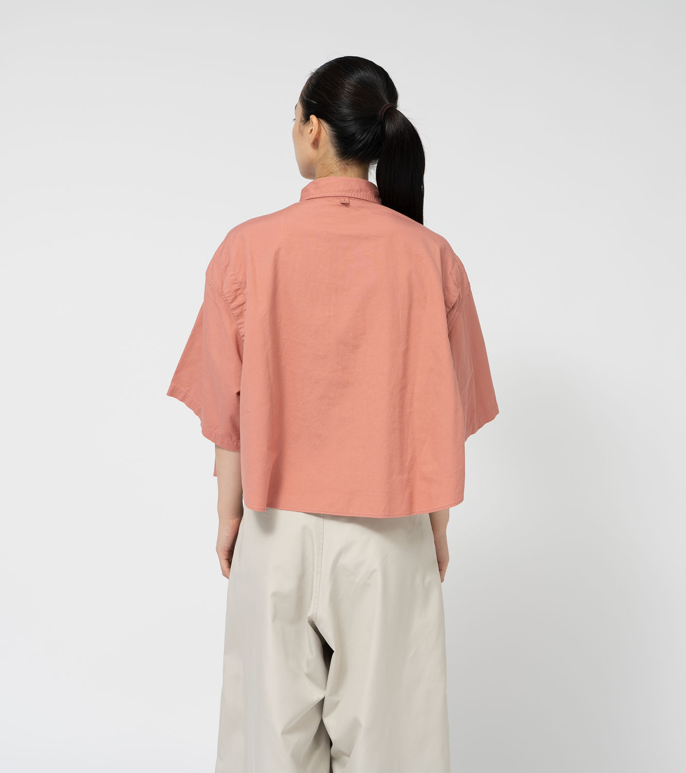 Button Down Field S/S Cropped Shirt