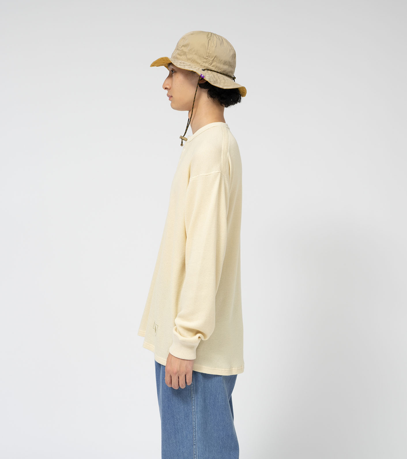Field Long Sleeve Henley Neck Graphic Tee