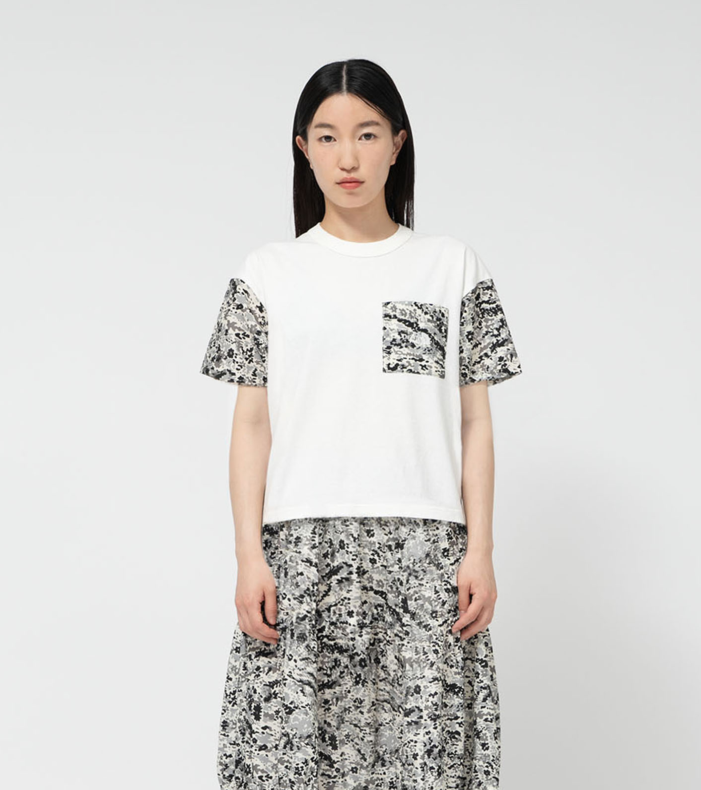 Flower Printed Field Tee