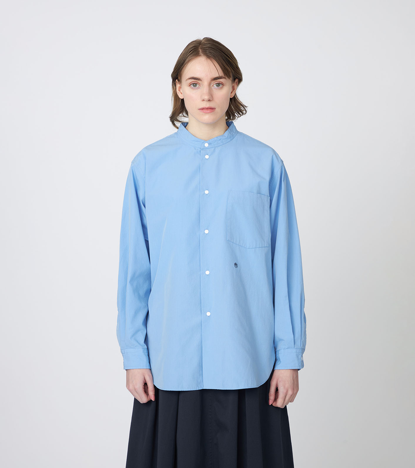 Band Collar Wind Shirt