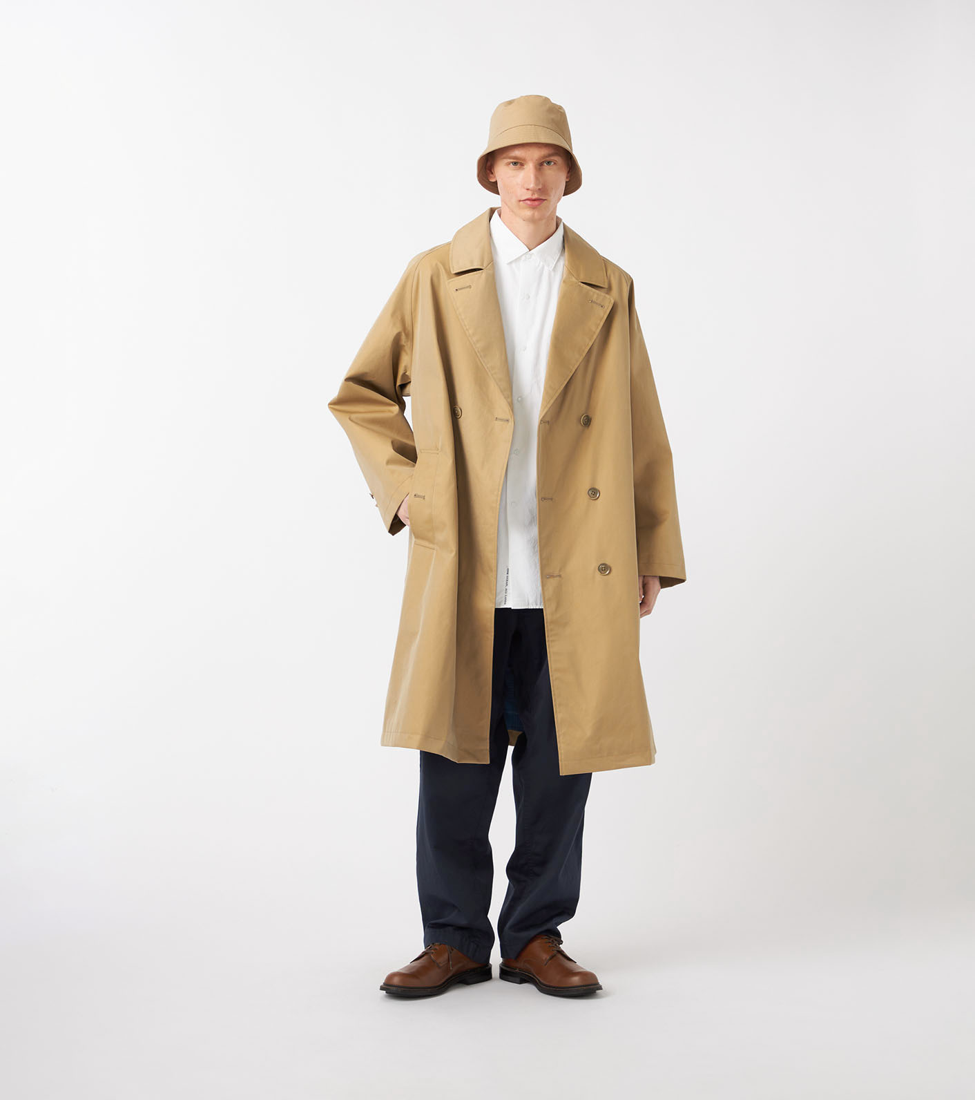 2L Cotton GORE-TEX Double Breasted Coat