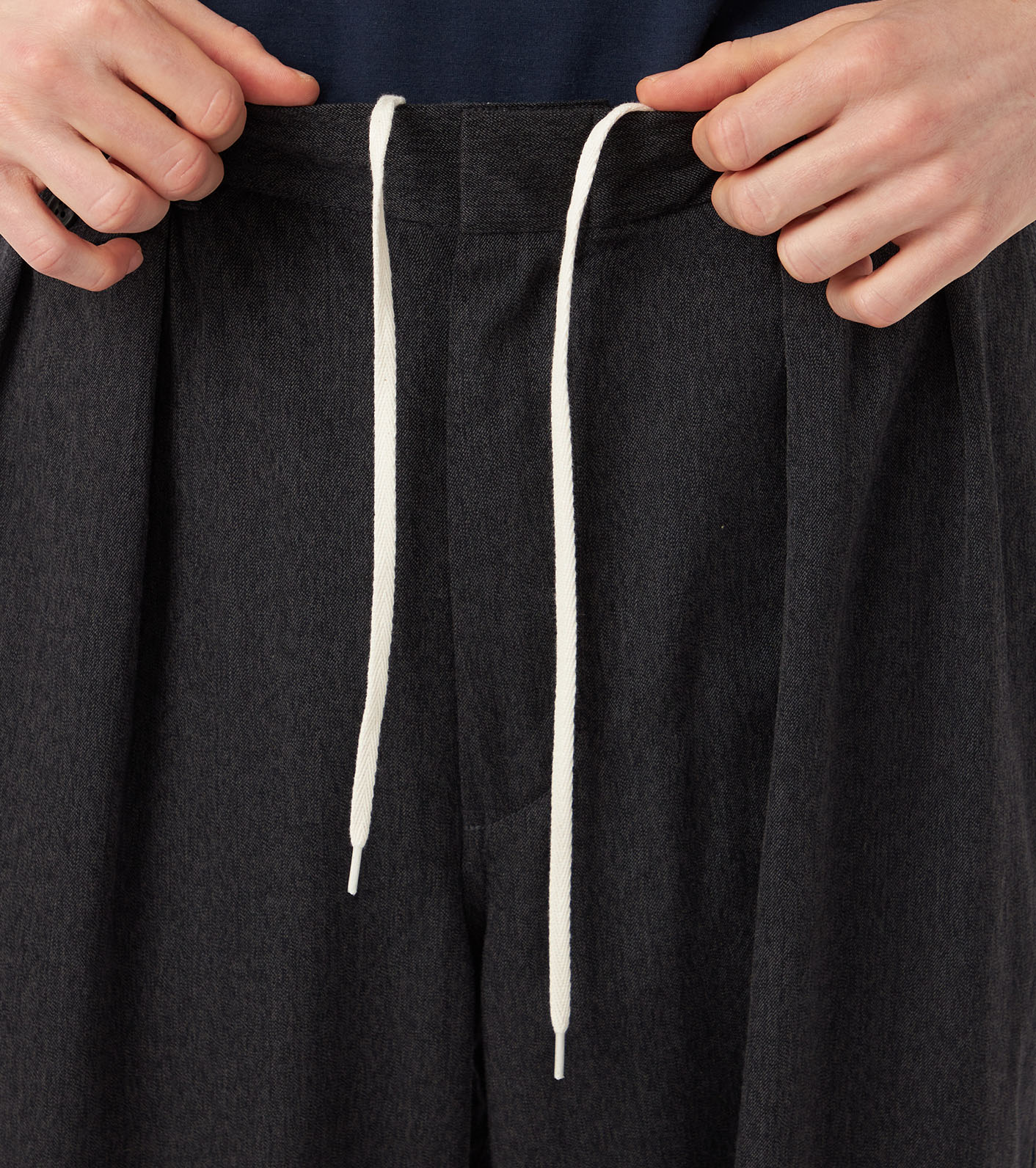 Wool Gabardine Pleat Pants