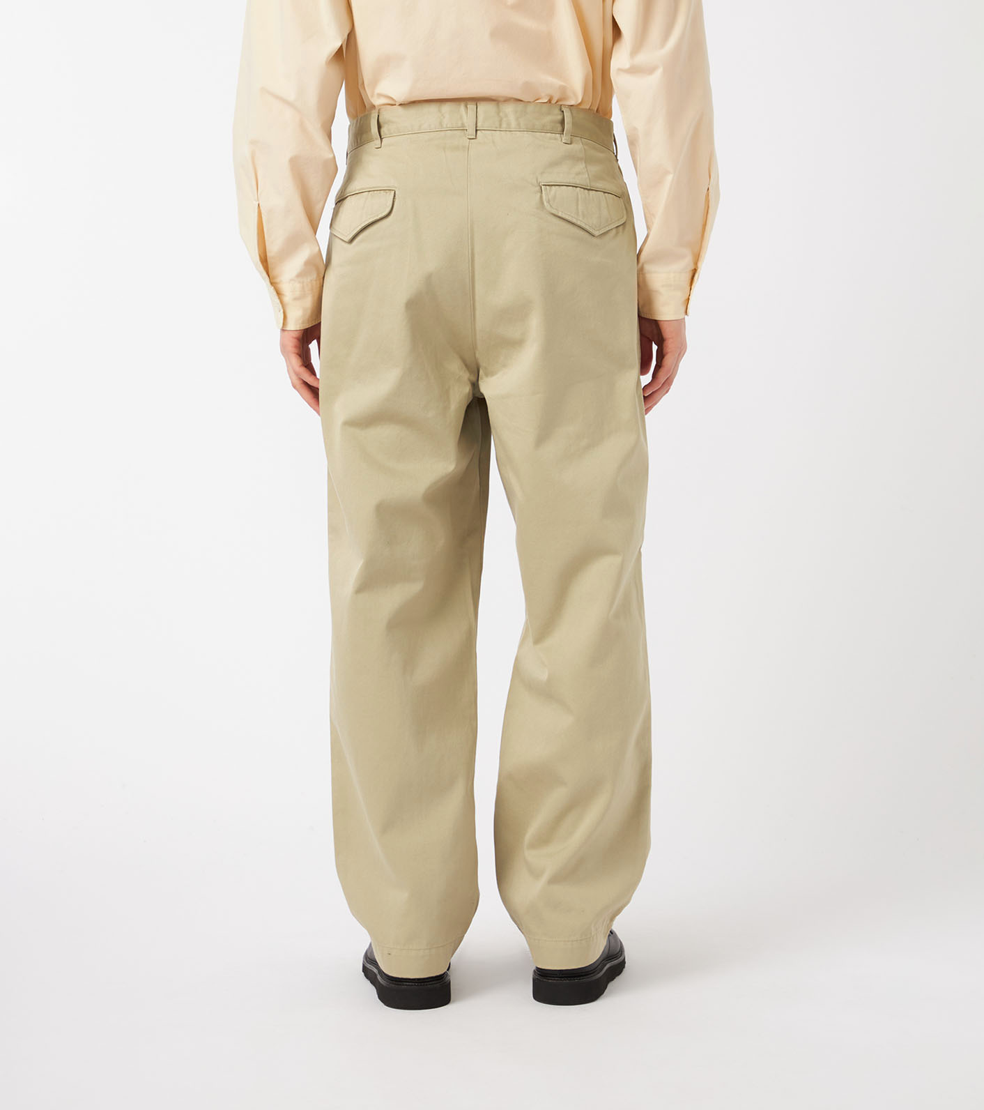 Double Pleated Chino Pants