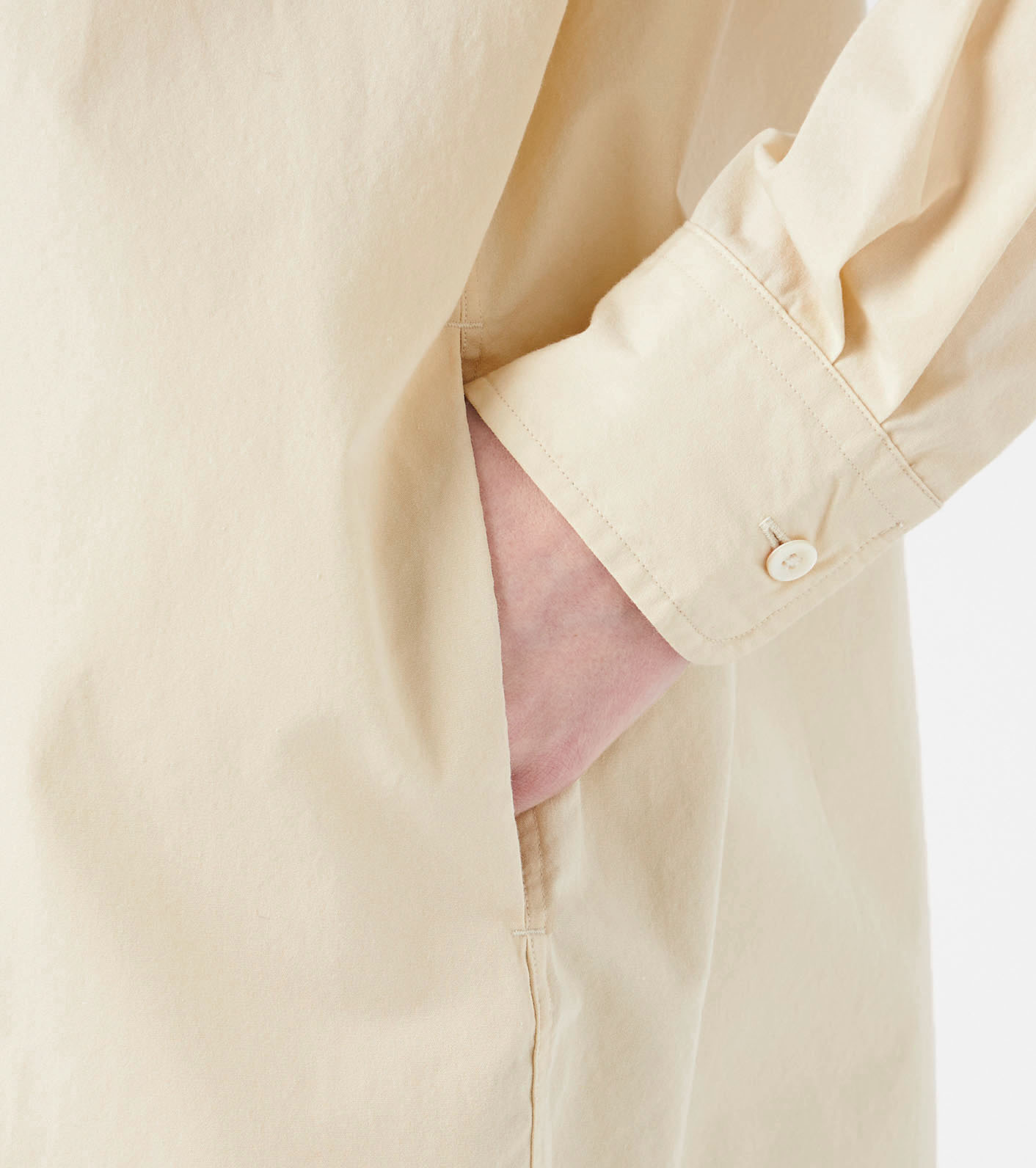 Band Collar Wind Shirt Dress