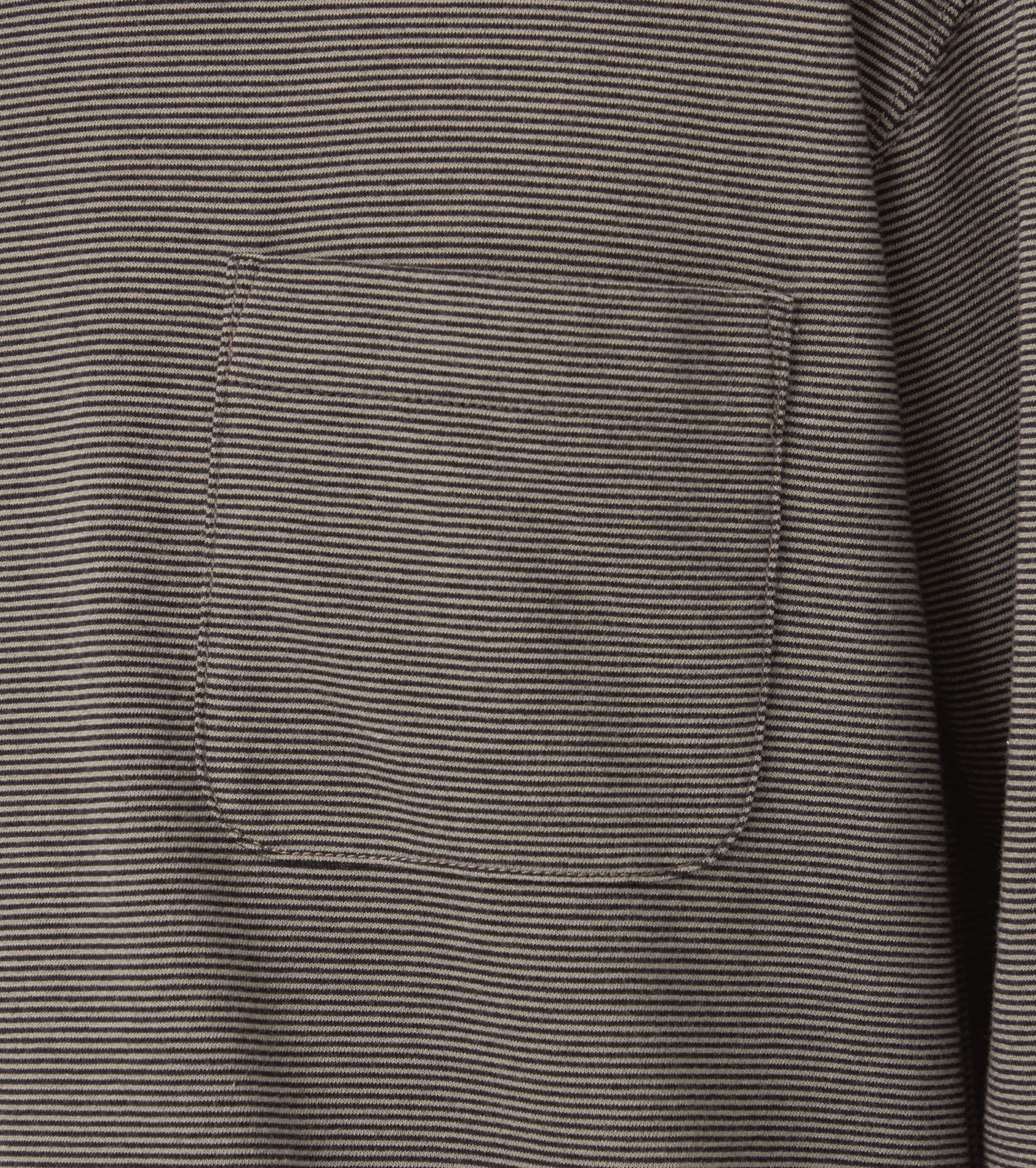 Micro Stripe Pocket L/S Tee