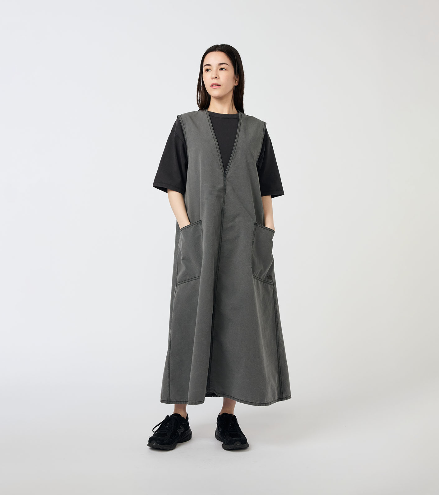 Cotton Nylon Weather Field Jumper Dress