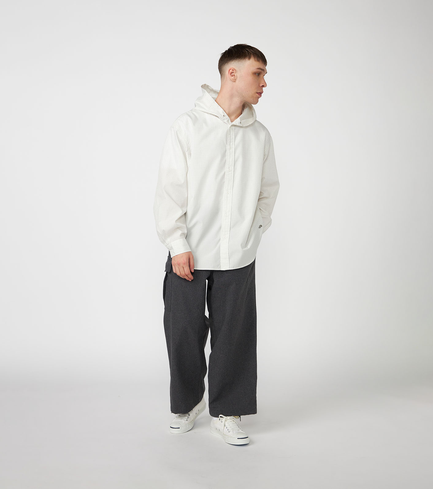 Graph Check Mountain Hooded Shirt