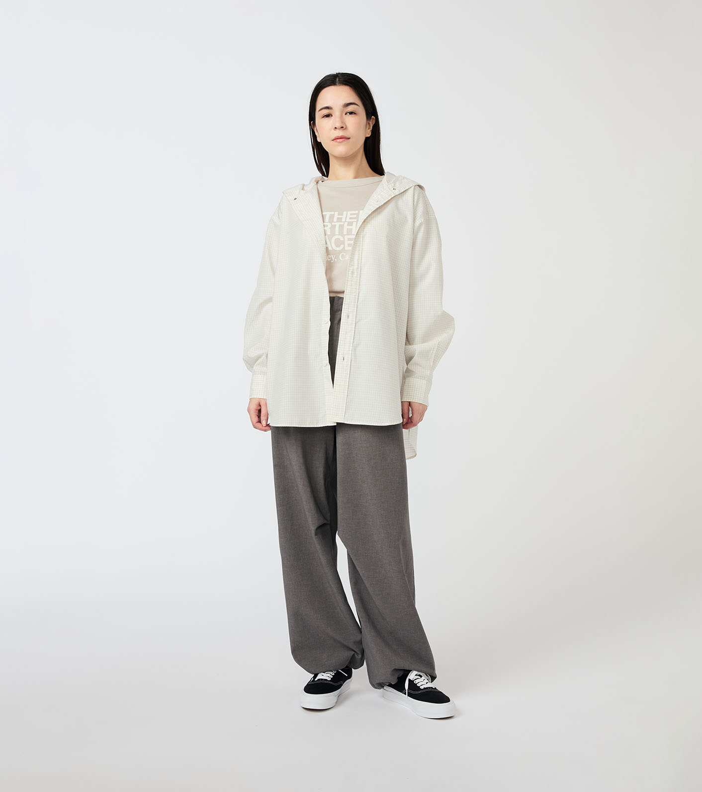 Graph Check Mountain Hooded Shirt