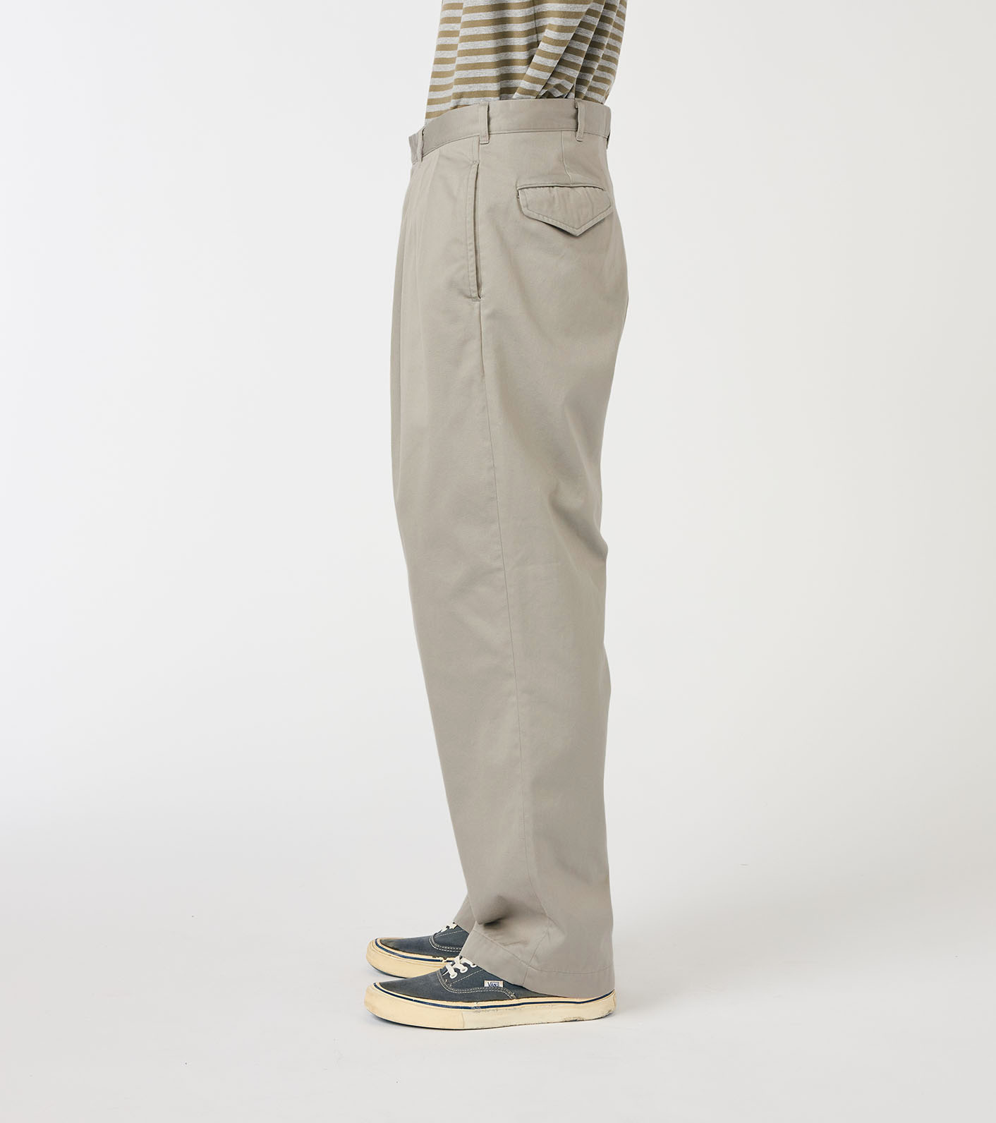 Double Pleated Chino Pants