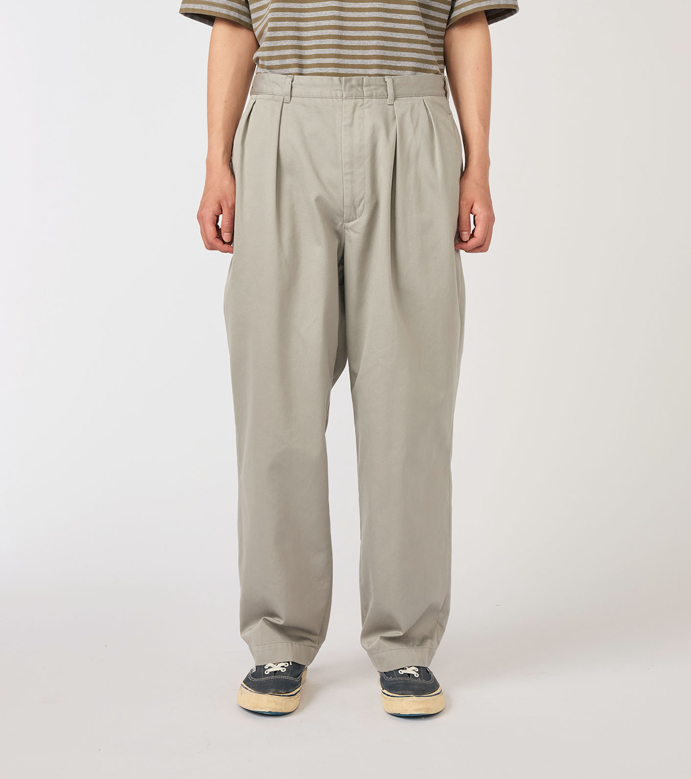Double Pleated Chino Pants
