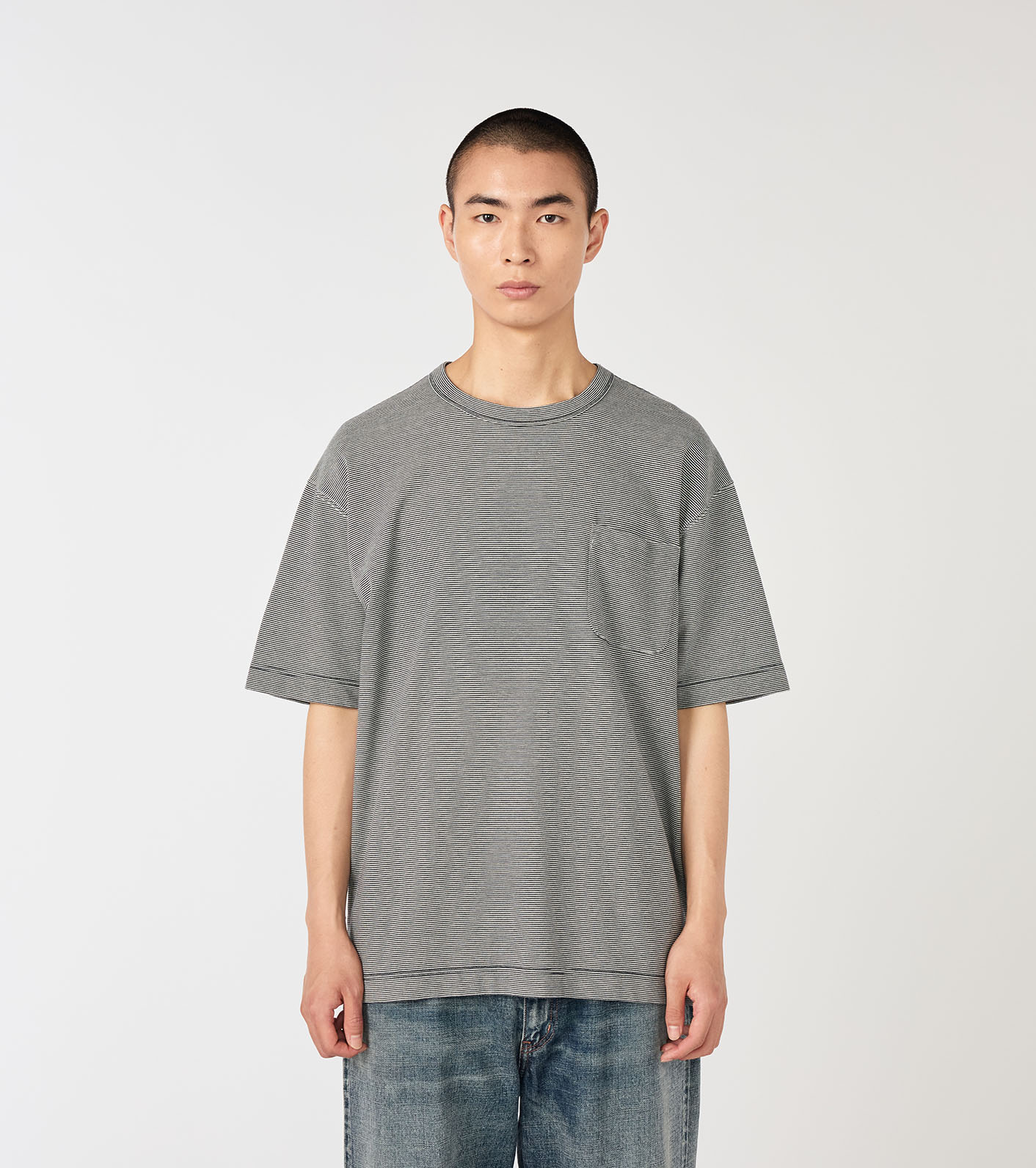 Micro Stripe Pocket Tee