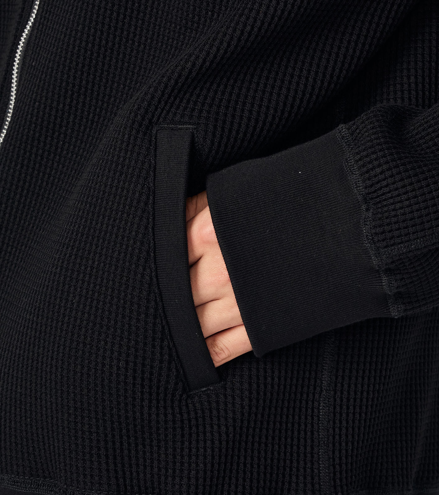 Zip-Up Thermal Hoodie