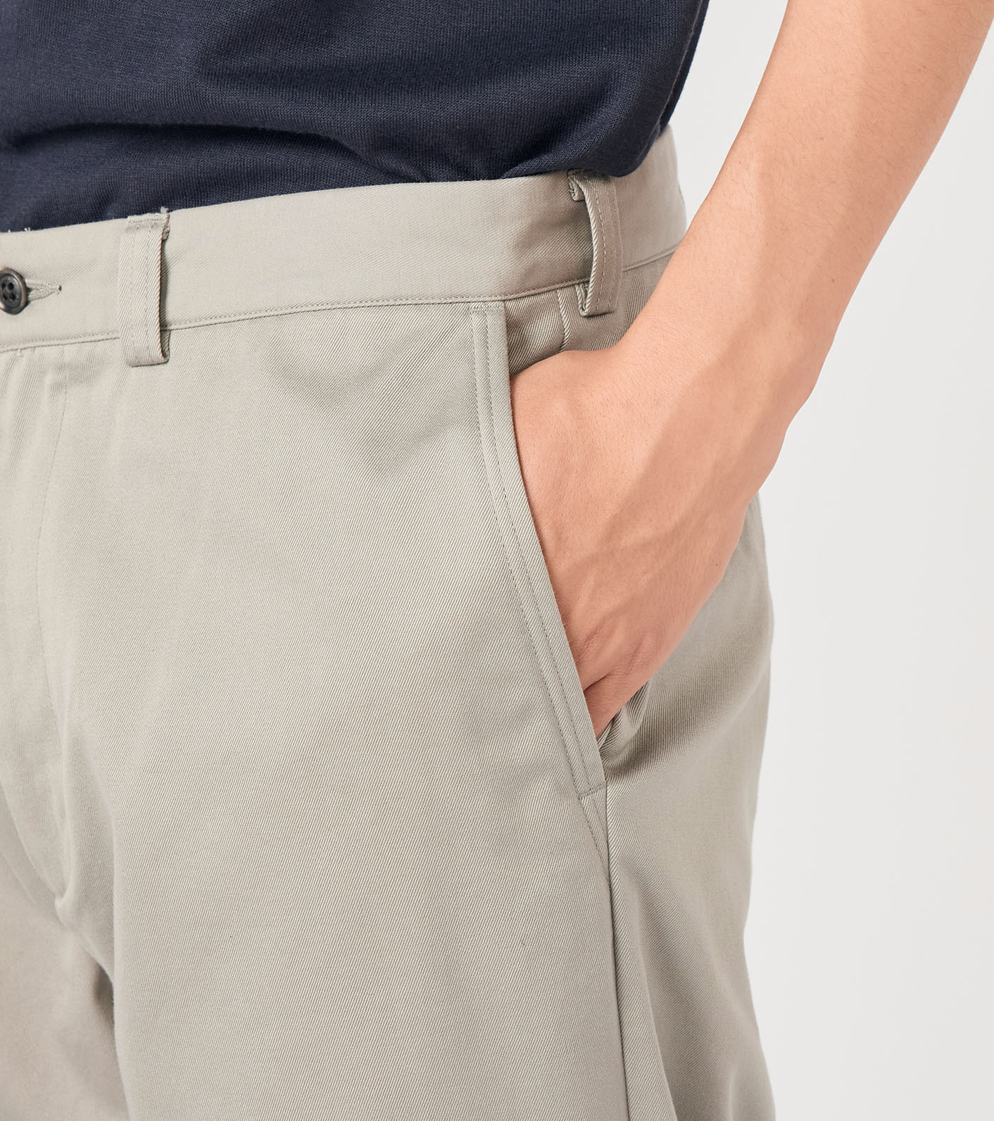 Wide Straight Chino Pants