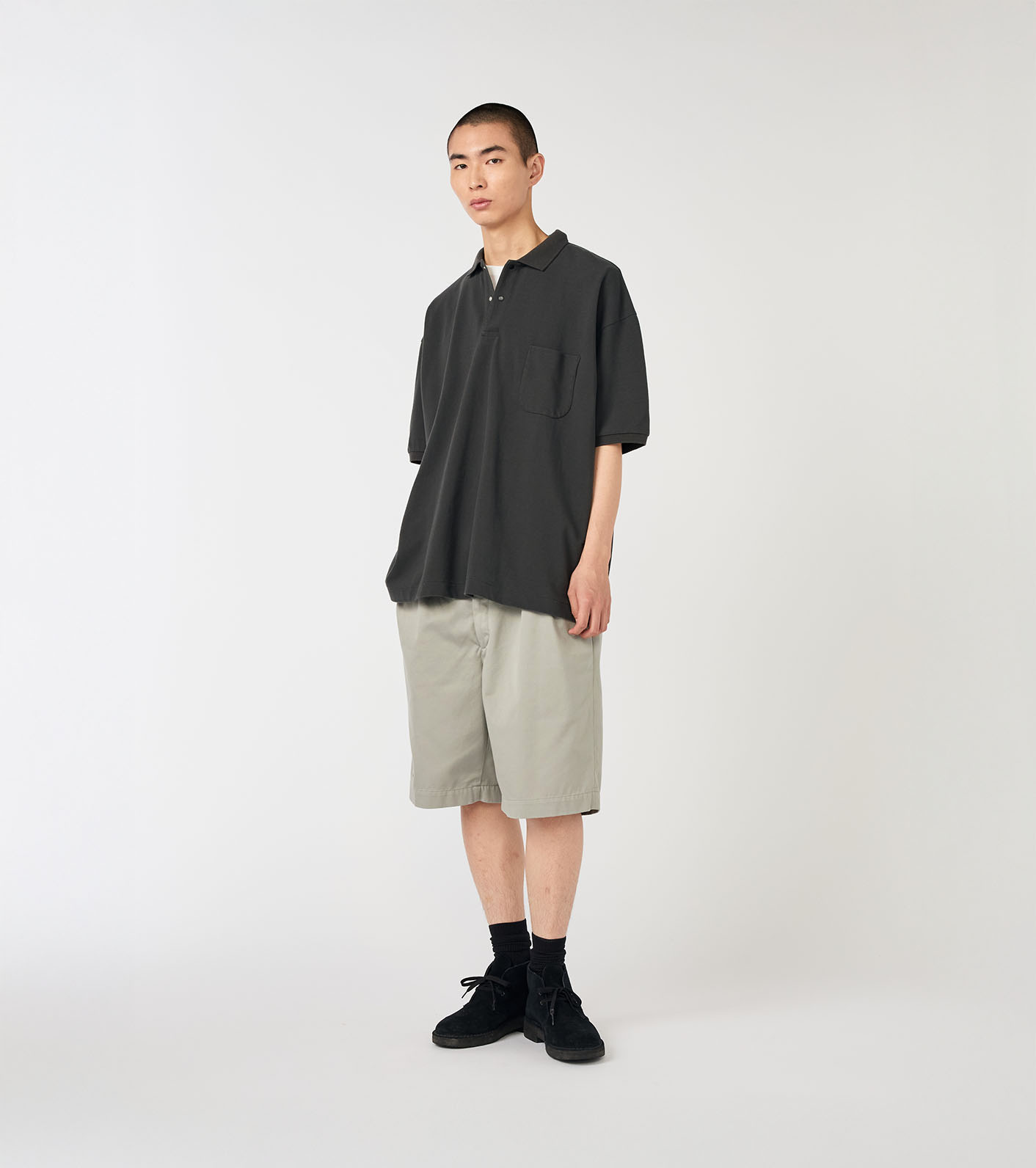 Double Pleated Chino Shorts