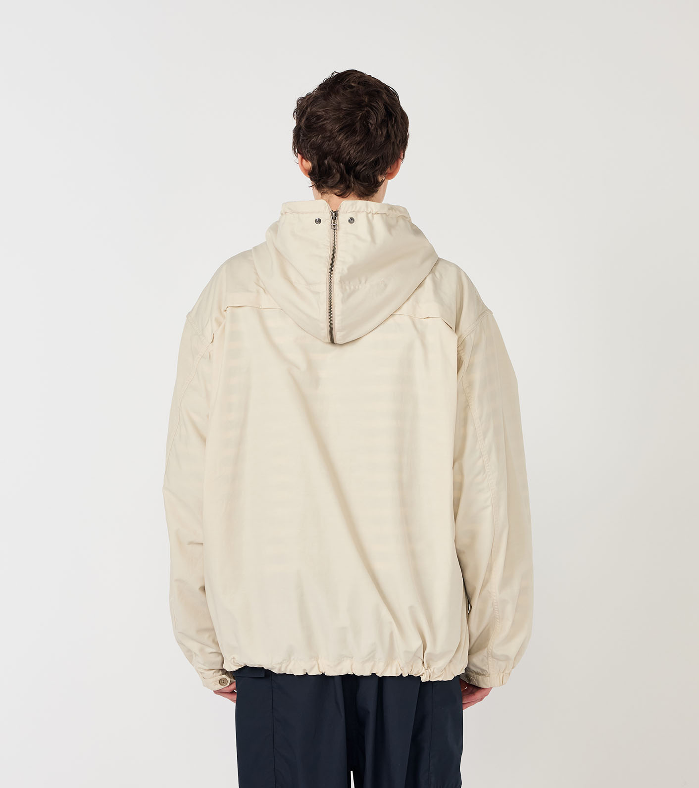 Nylon Twill Hooded Jacket
