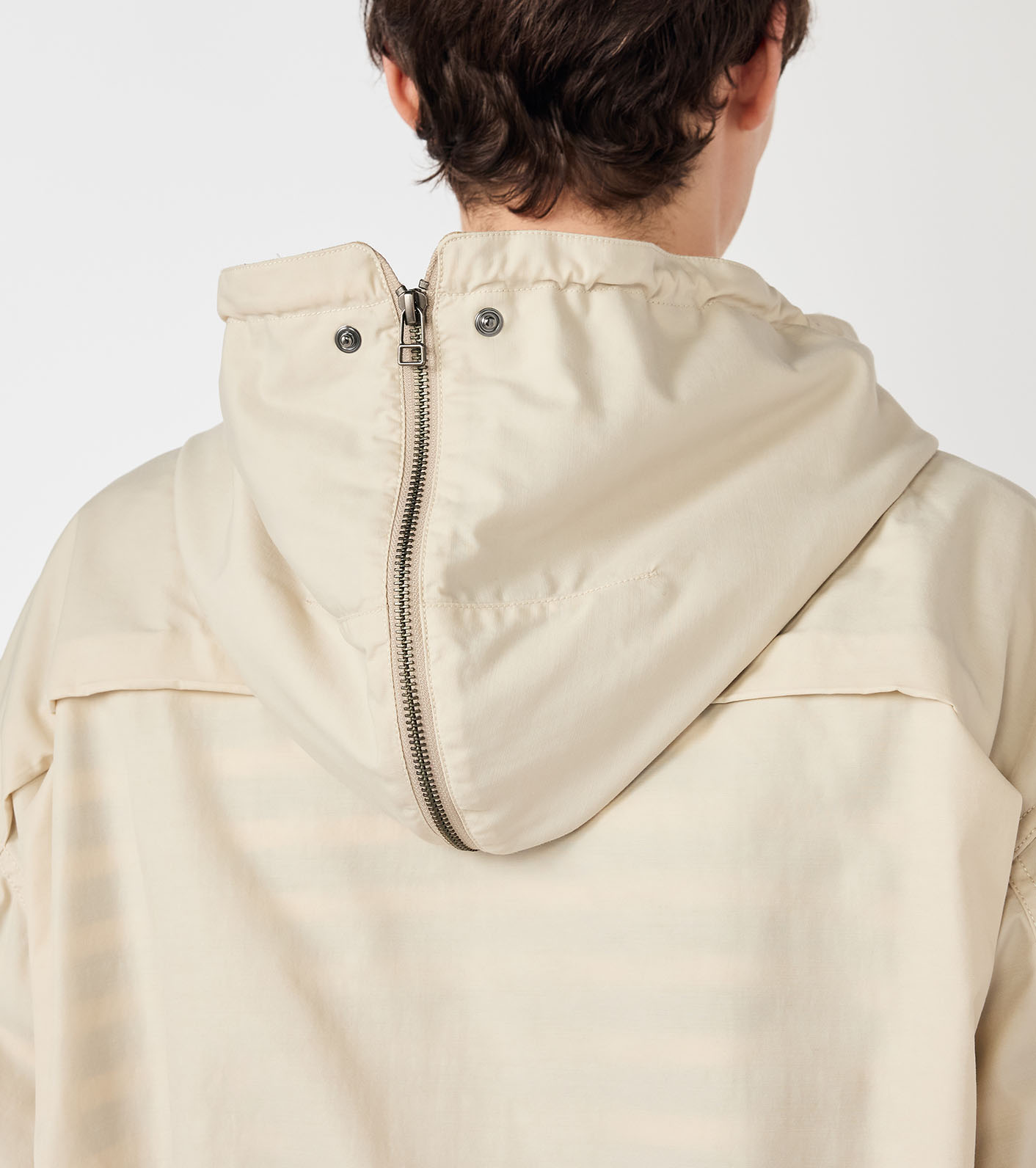 Nylon Twill Hooded Jacket