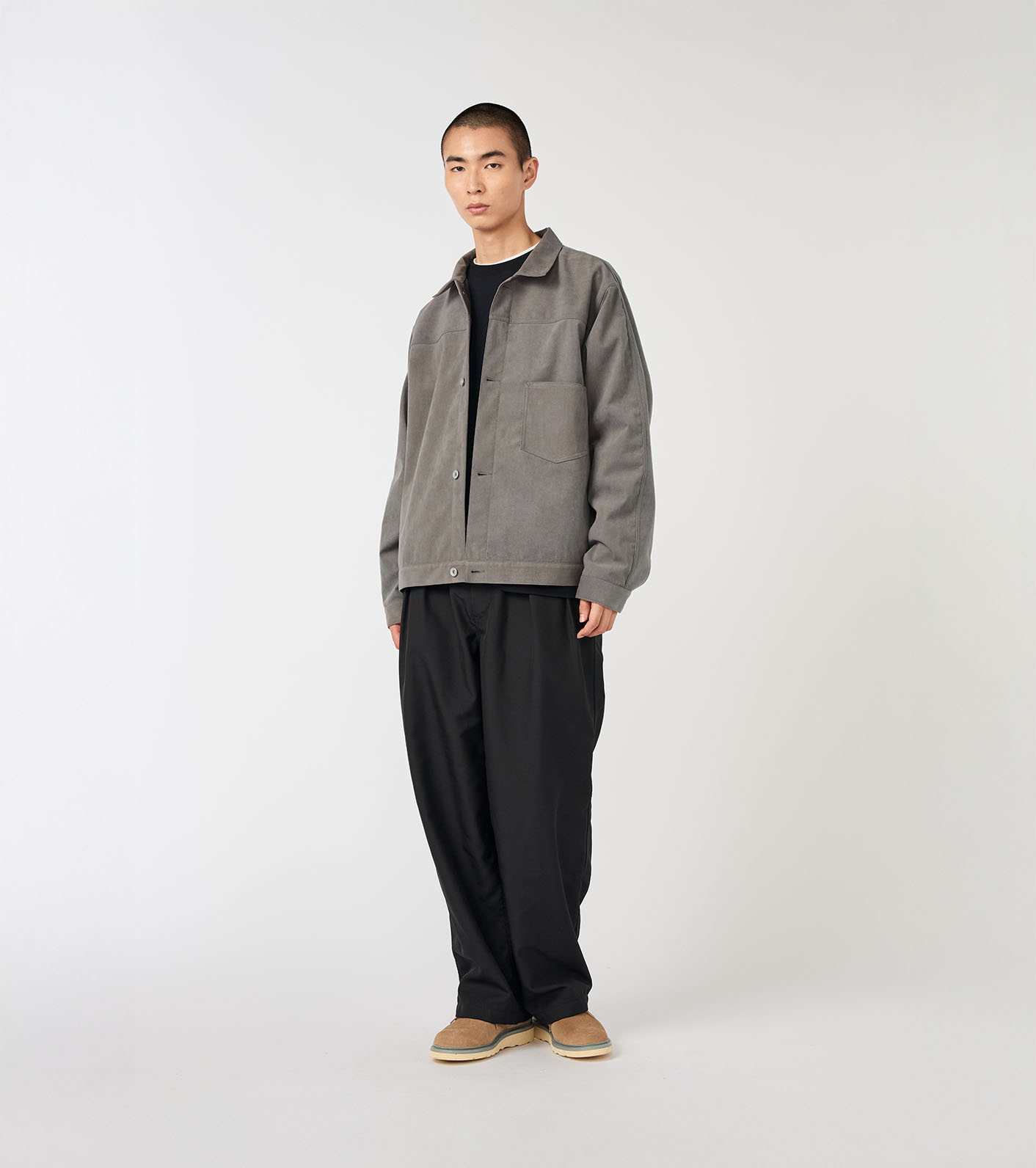 Synthetic Leather Short Jacket