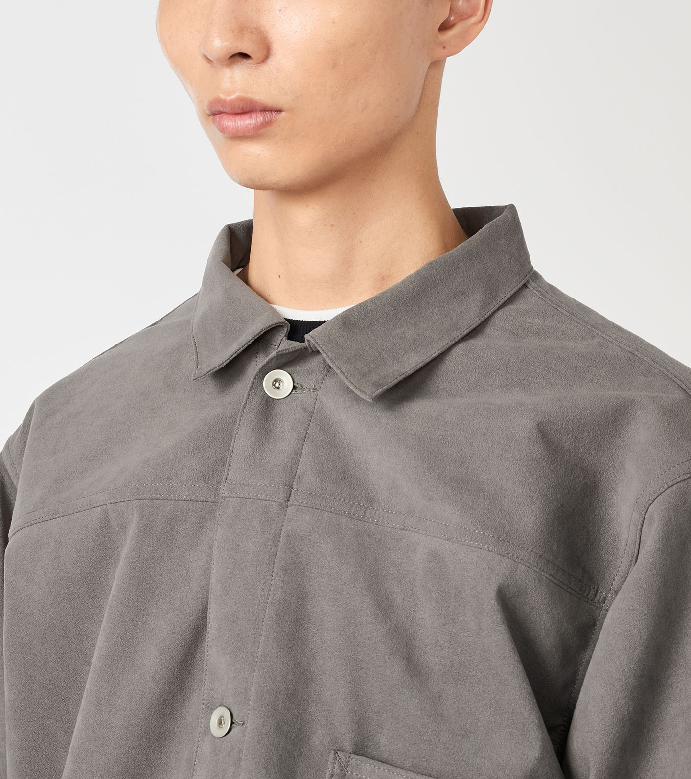 Synthetic Leather Short Jacket