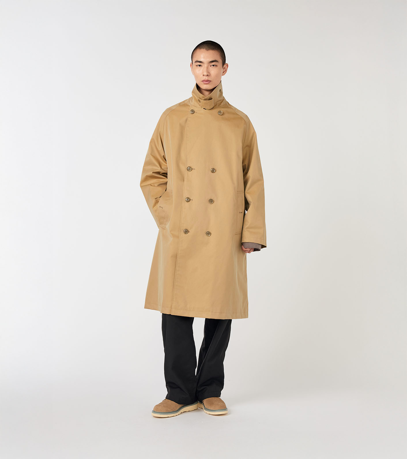 2L Cotton GORE-TEX Double Breasted Coat