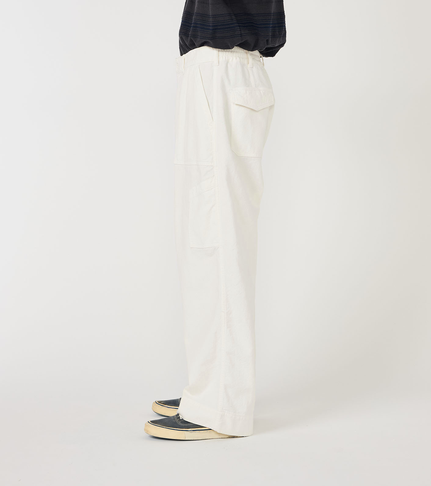 Silk Nep Cotton Twill Deck Pants