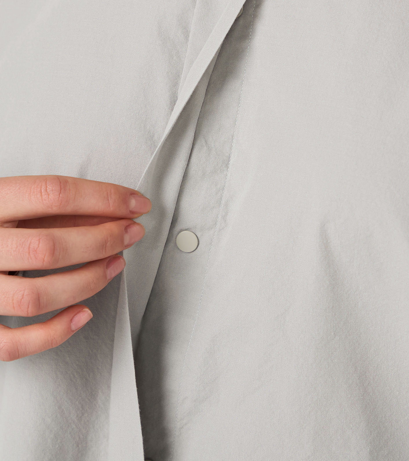 Band Collar Wind Shirt Dress