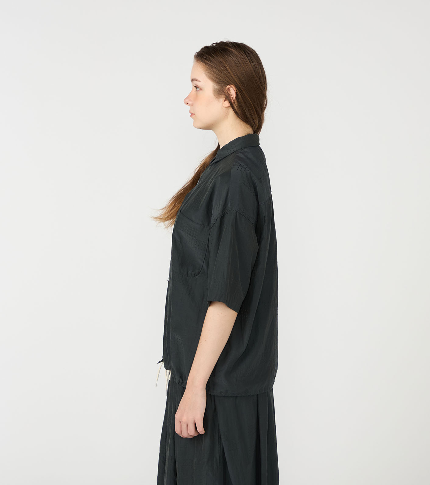 Open Collar S/S Shirt