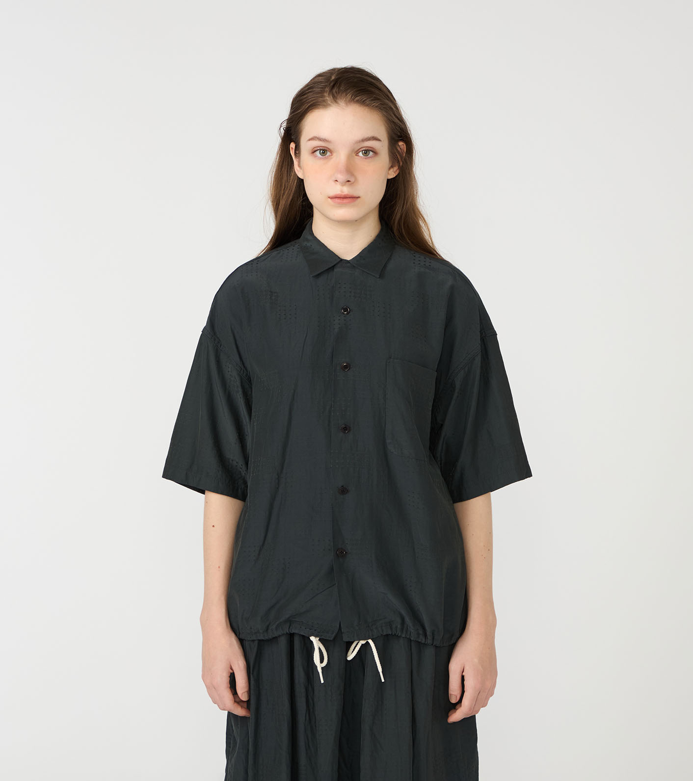 Open Collar S/S Shirt