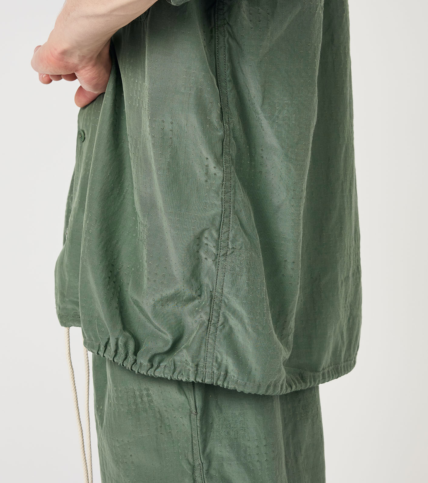 Open Collar S/S Shirt