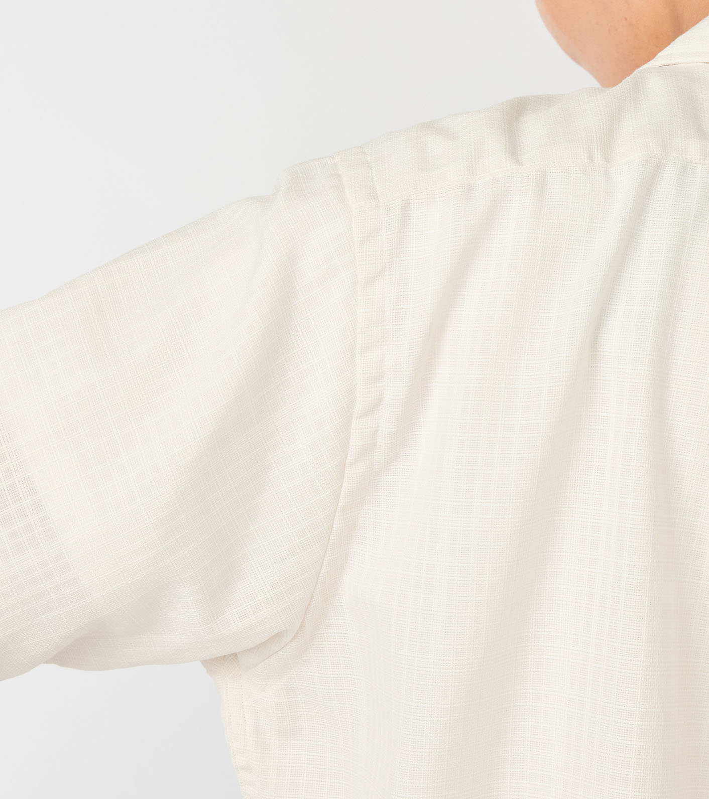 Open Collar Panama S/S Shirt