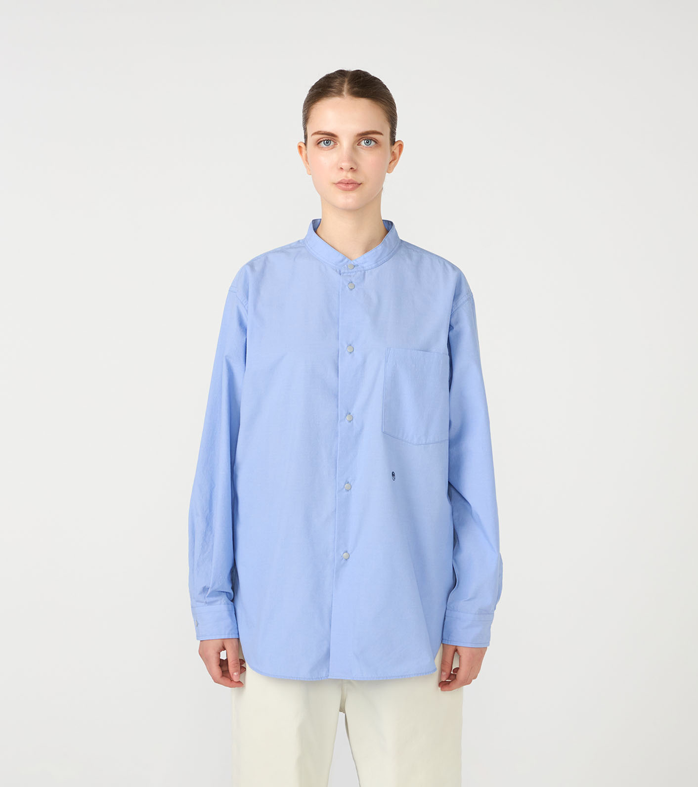 Band Collar Wind Shirt