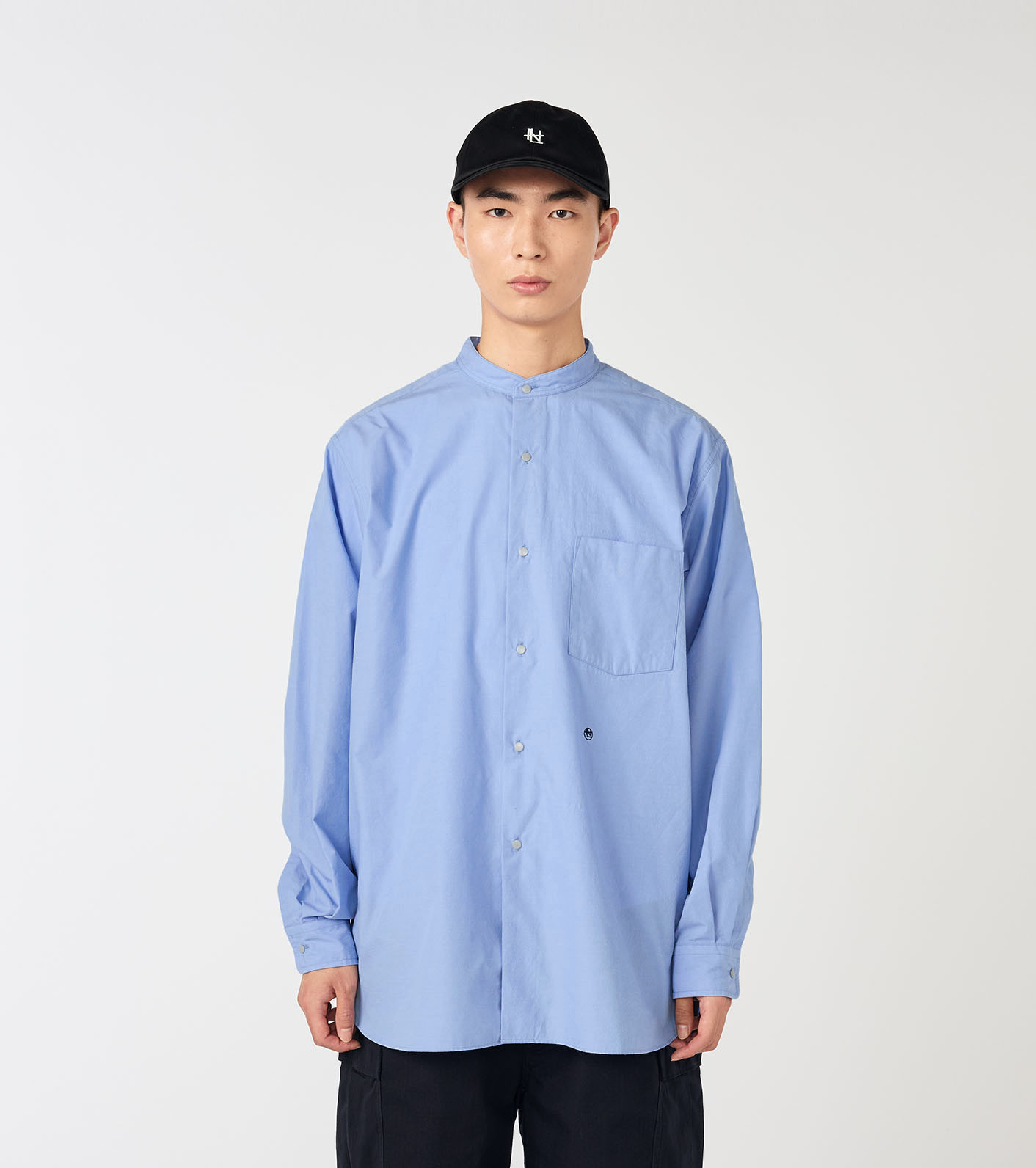 Band Collar Wind Shirt