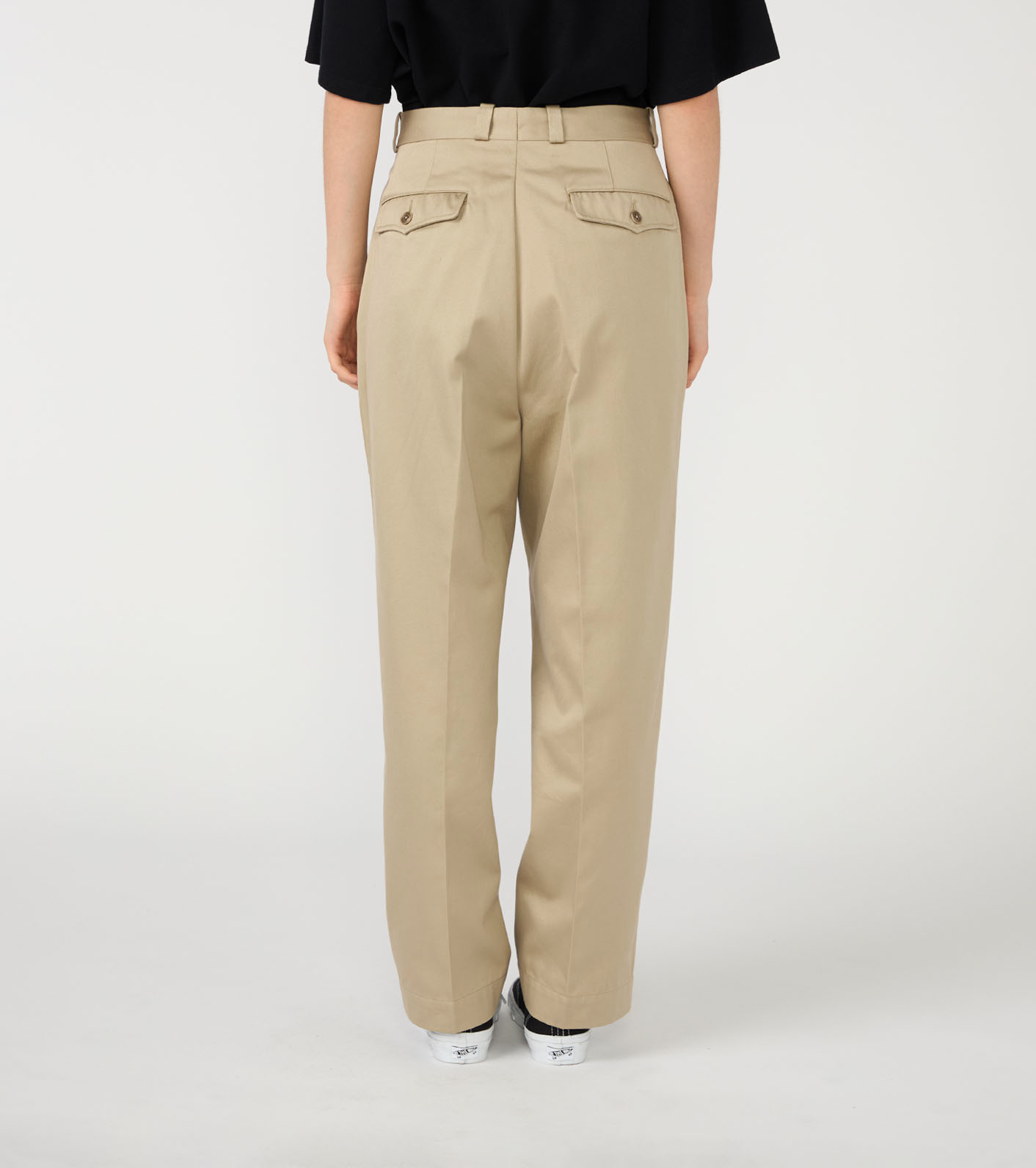Double Pleated Chino Pants