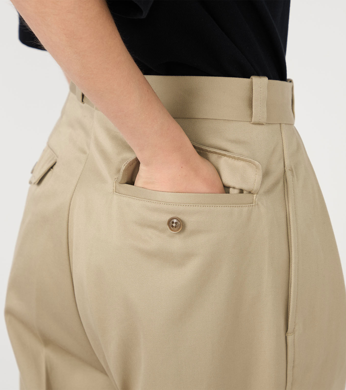 Double Pleated Chino Pants