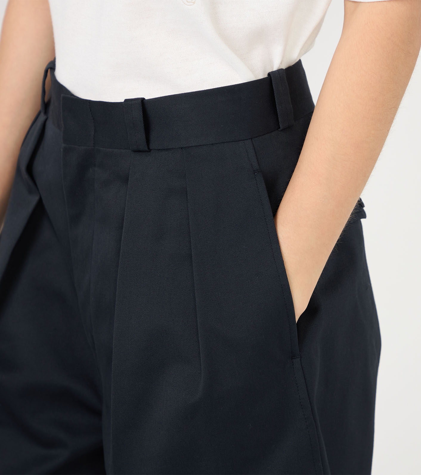 Double Pleated Chino Shorts