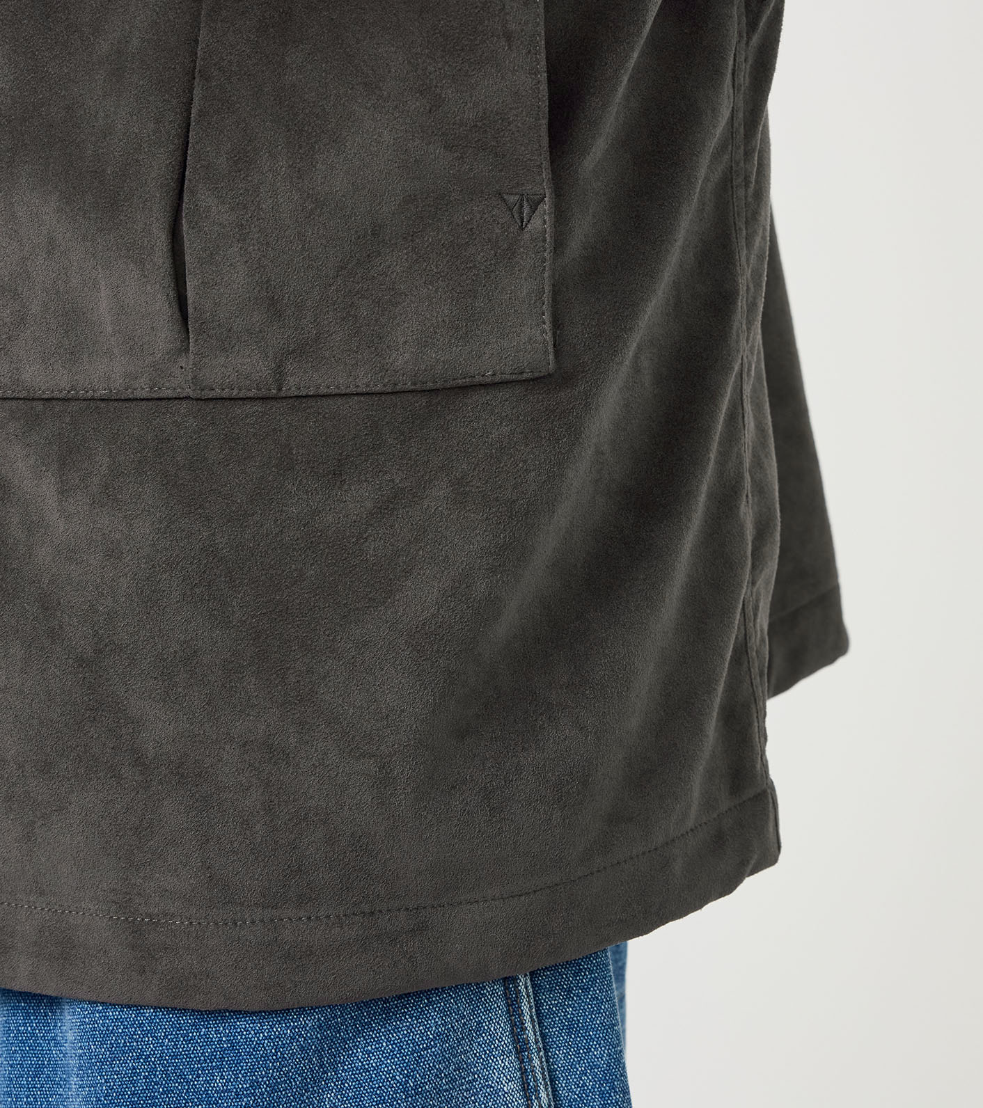 Synthetic Leather Mountain Wind Parka