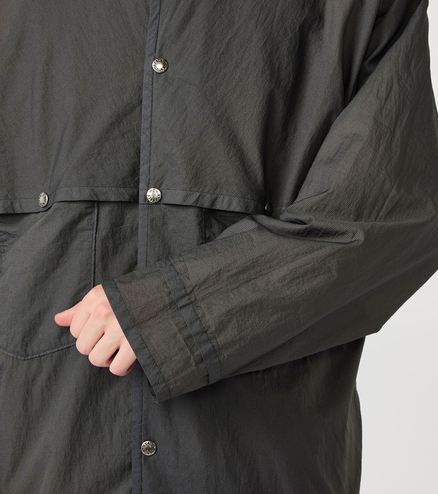 Garment Dyed Nylon Ripstop Field Shirt Jacket