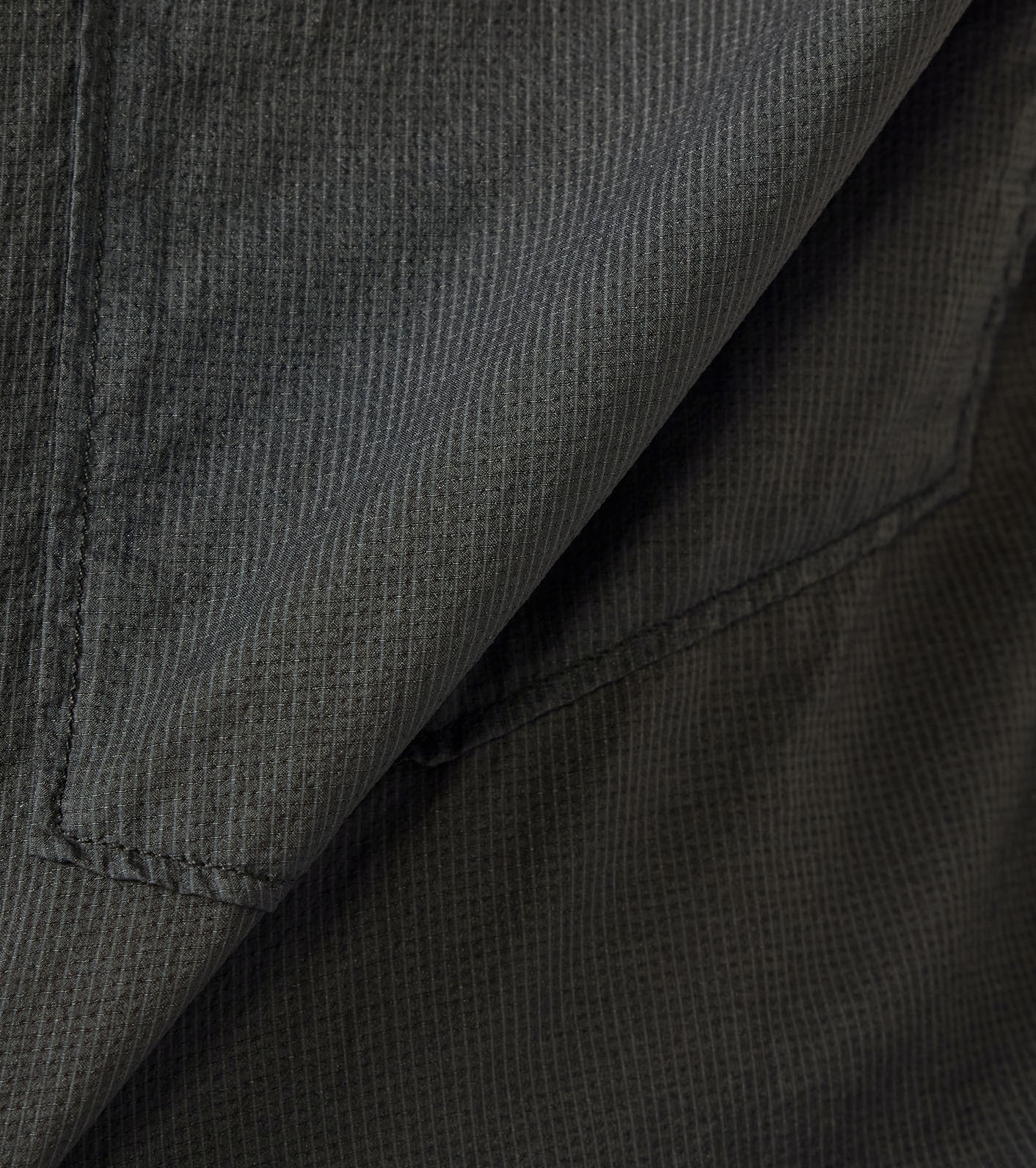 Garment Dyed Nylon Ripstop Field Shirt Jacket