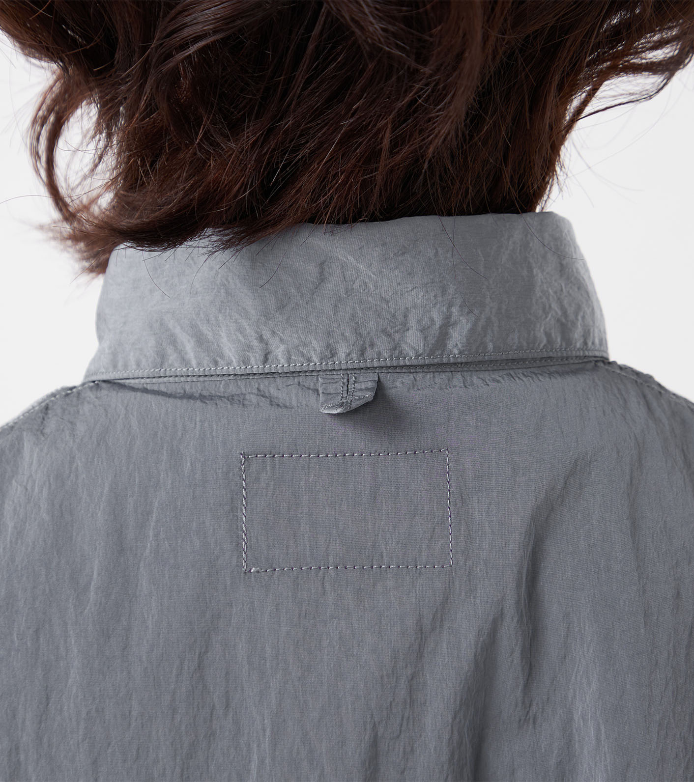 Nylon Taffeta Field Cropped Shirt Jacket