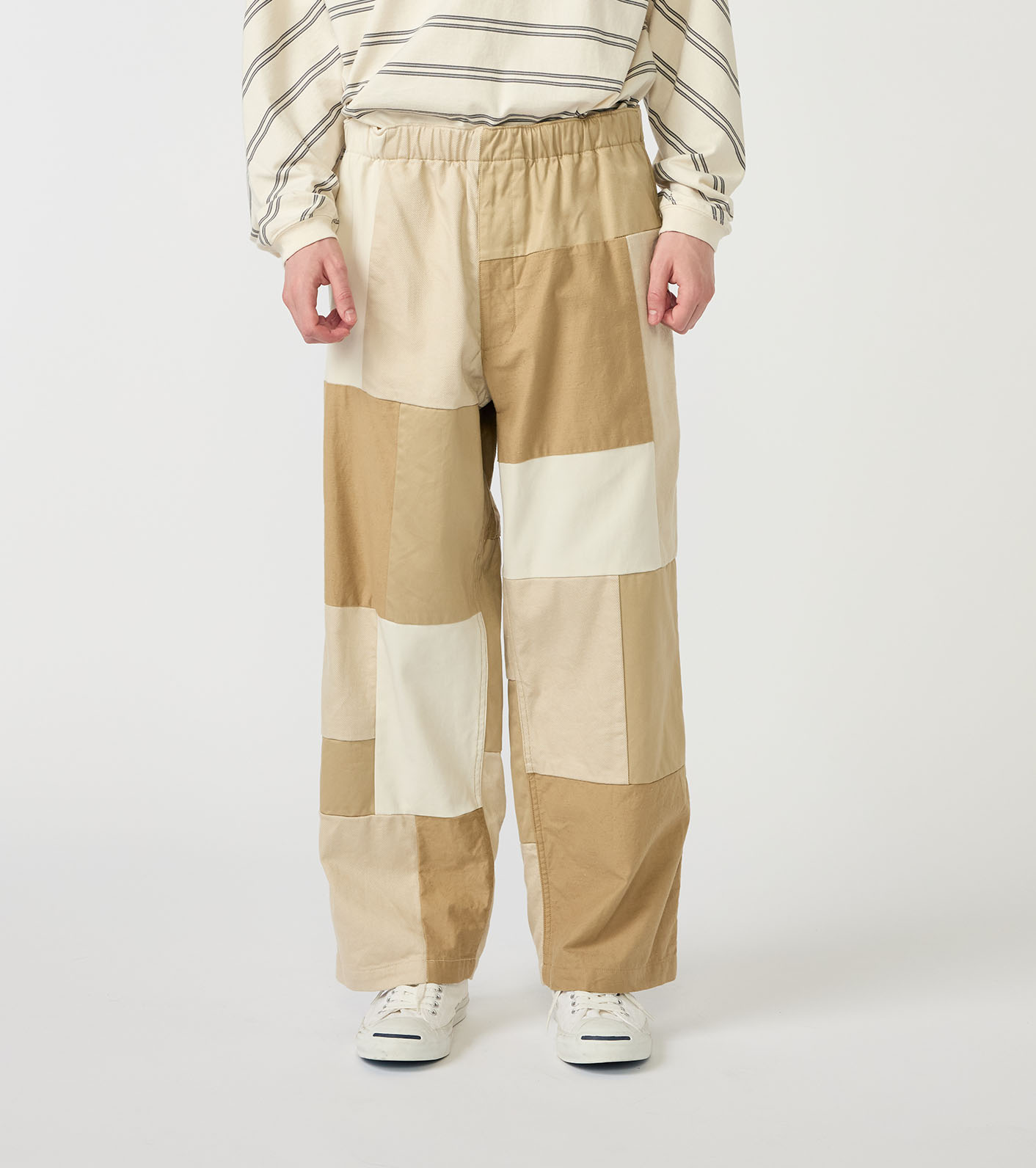Cotton Twill Field Patchworked Pants