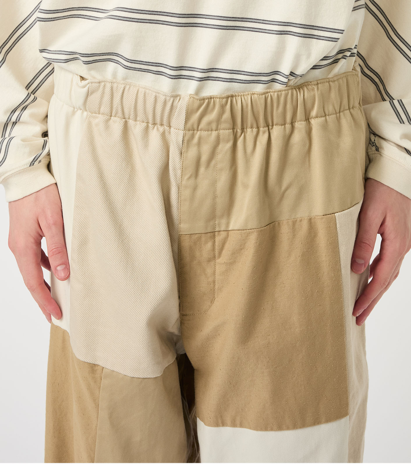 Cotton Twill Field Patchworked Pants