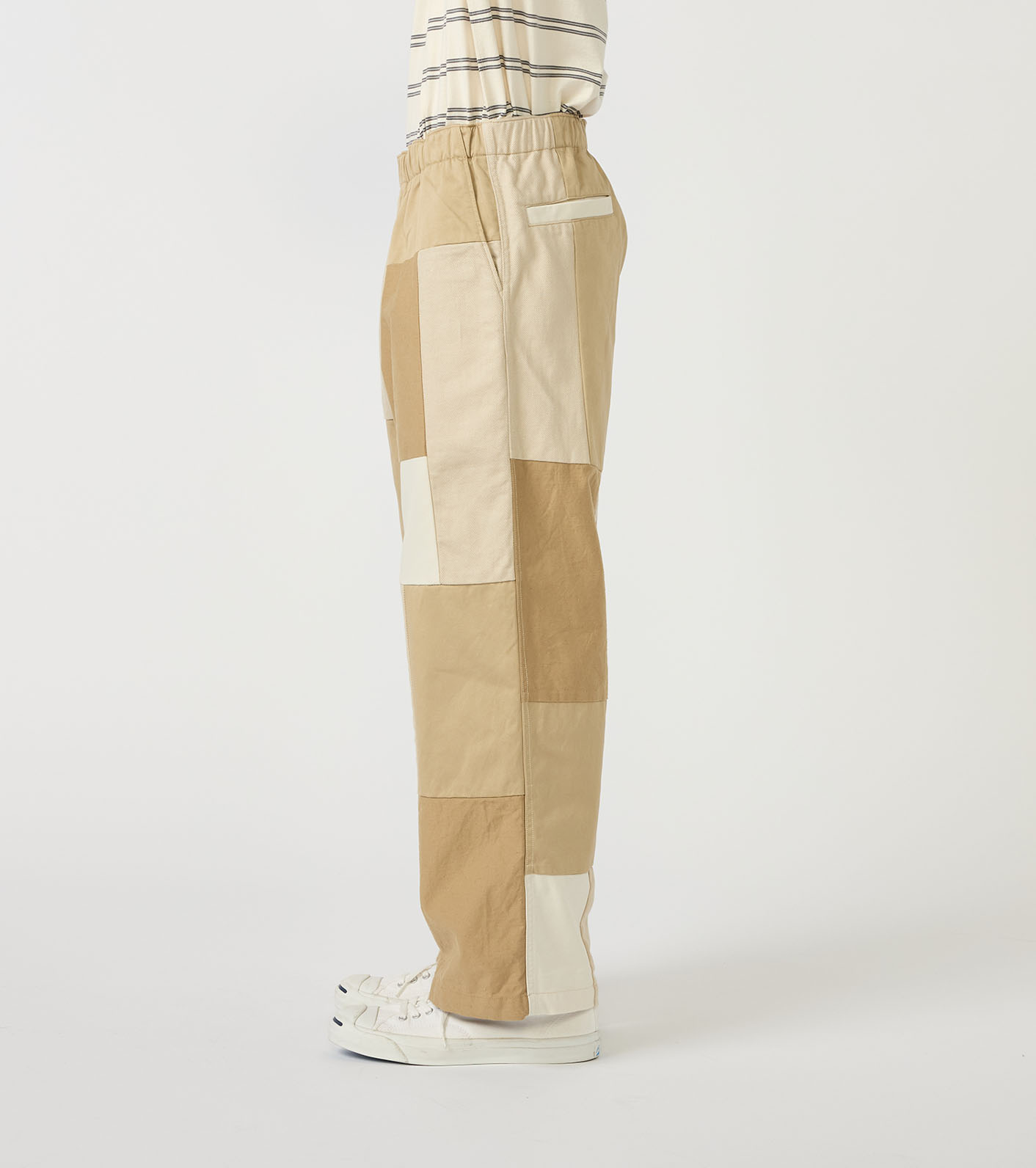 Cotton Twill Field Patchworked Pants
