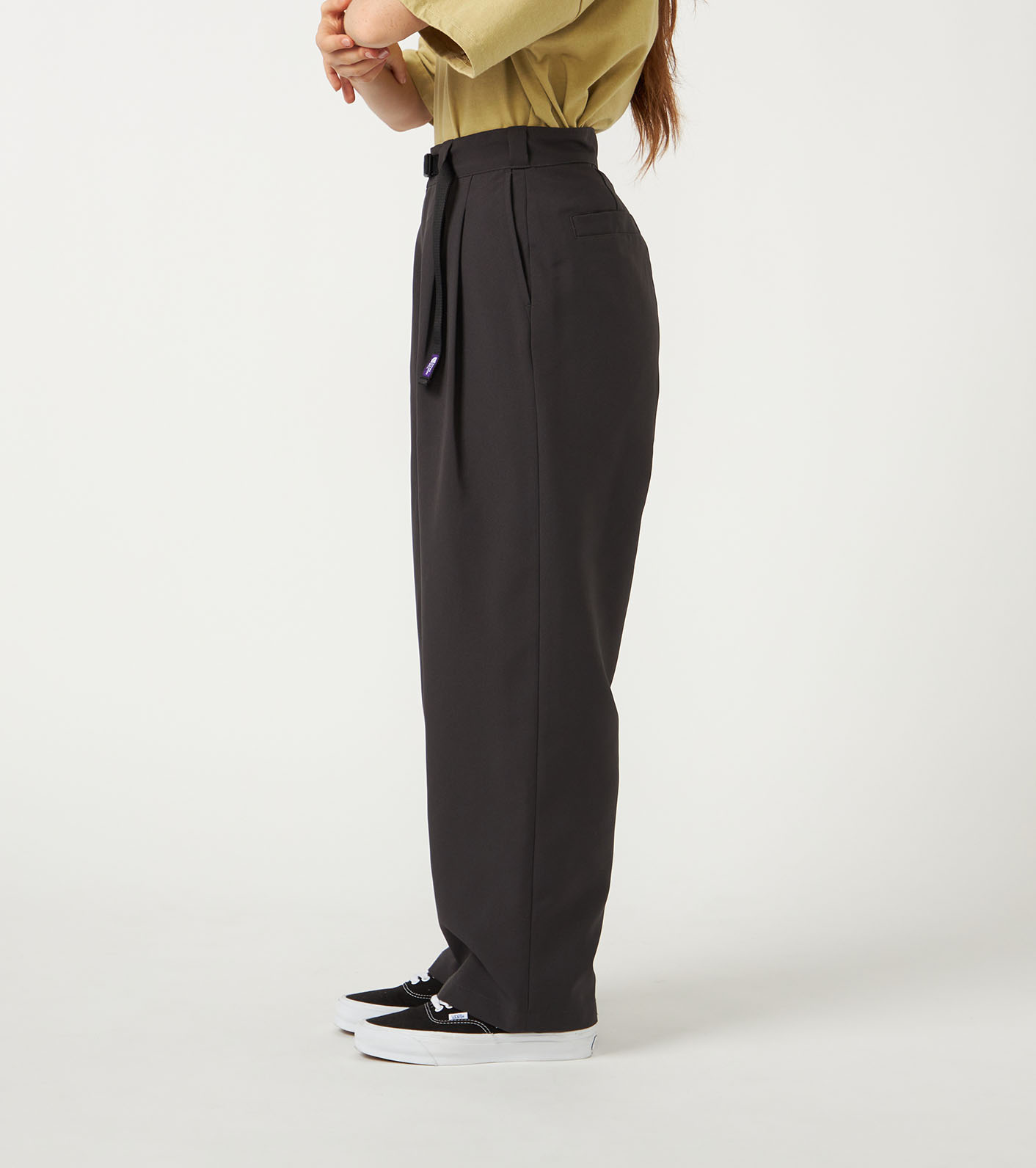 Polyester Tropical Field Tuck Pants